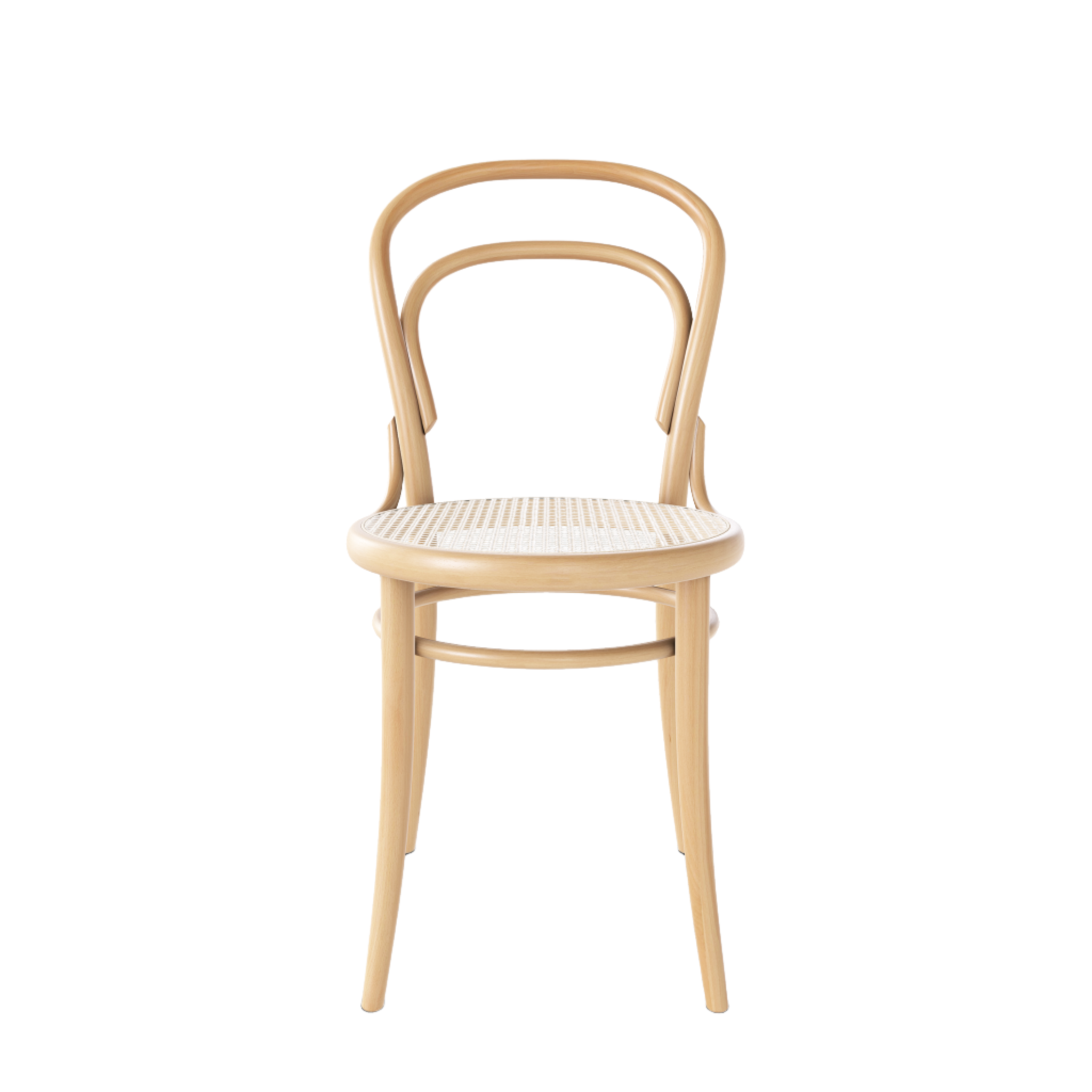 Ton 14 Dining Chair with cane seat in beech with lacquer