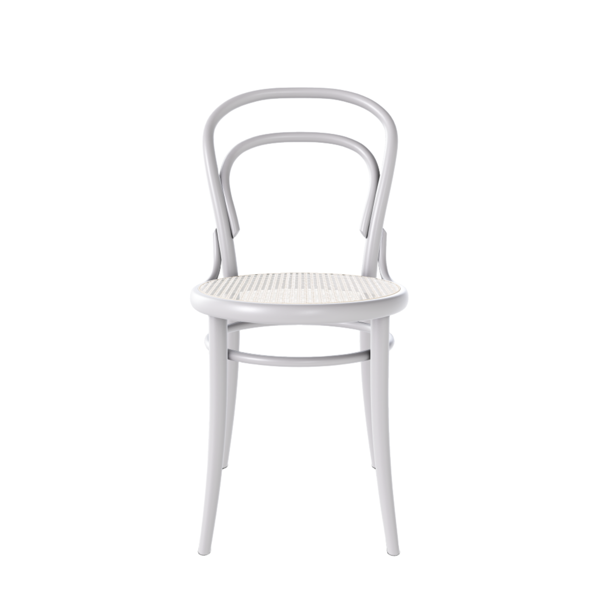 Ton 14 Dining Chair with cane seat in cloud grey