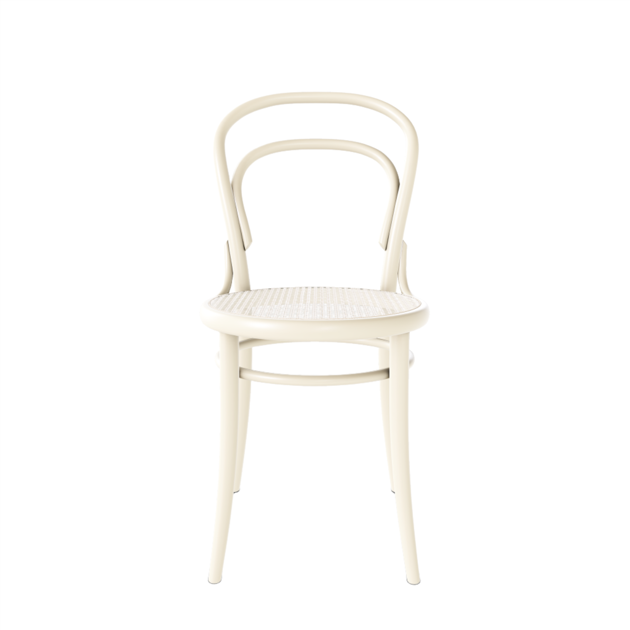 Ton 14 Dining Chair with cane seat in Mocca Beige