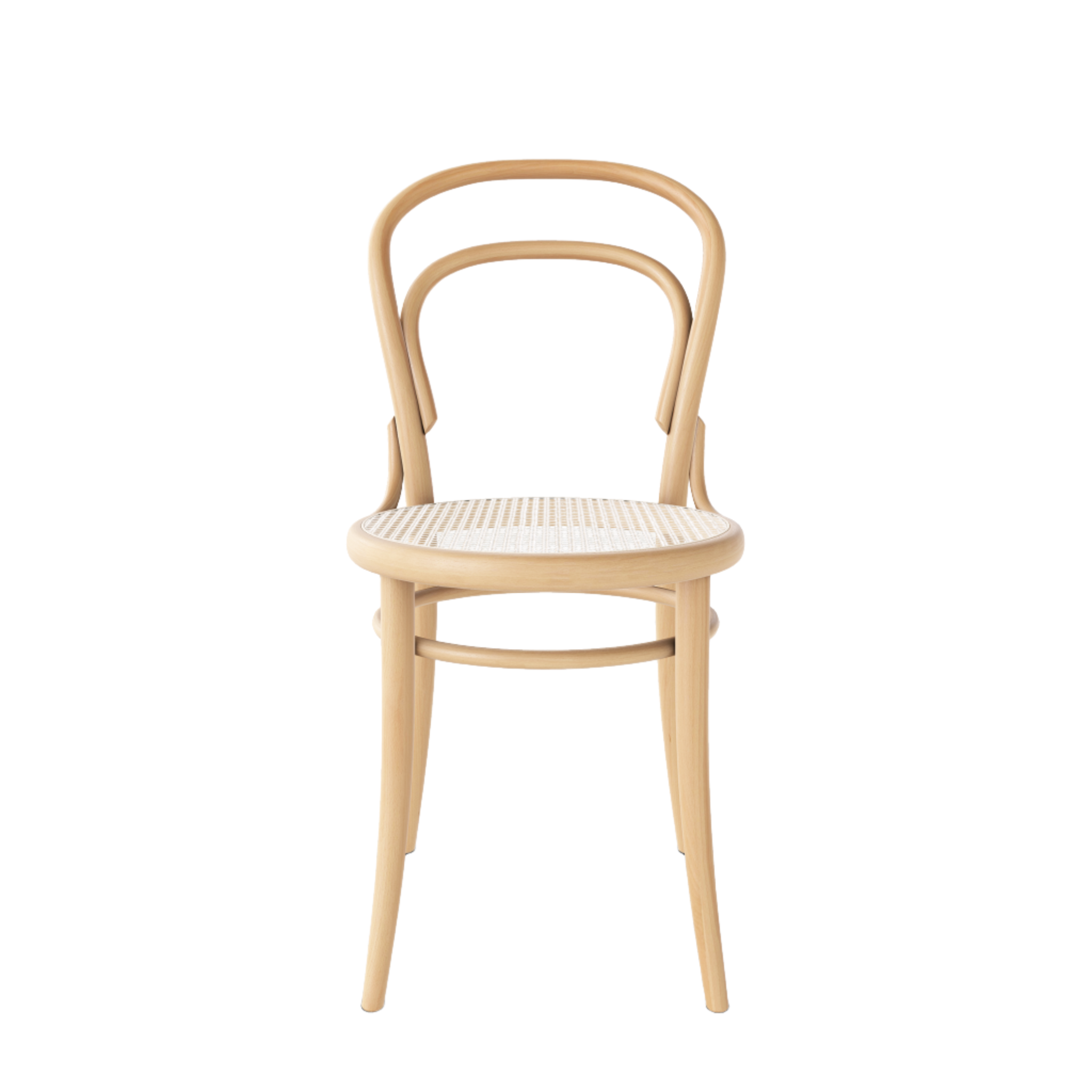 Ton 14 Dining Chair with cane seat in beech with natural oil