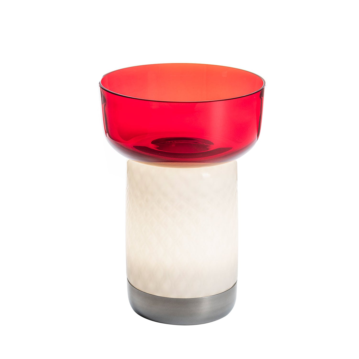 Artemide Bonta Portable Lamp & Bowl Red