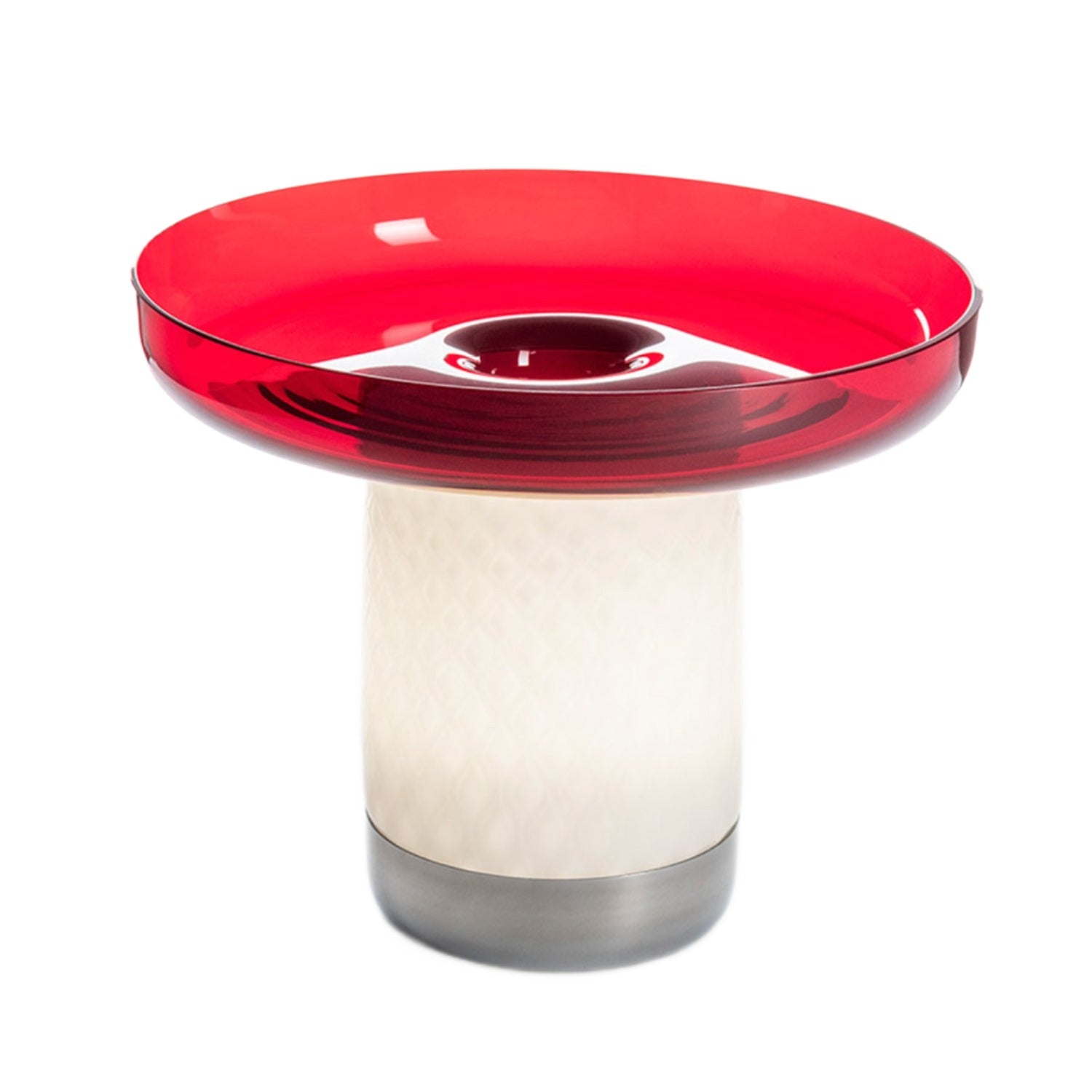 Artemide Bonta Plate Portable Lamp in Red