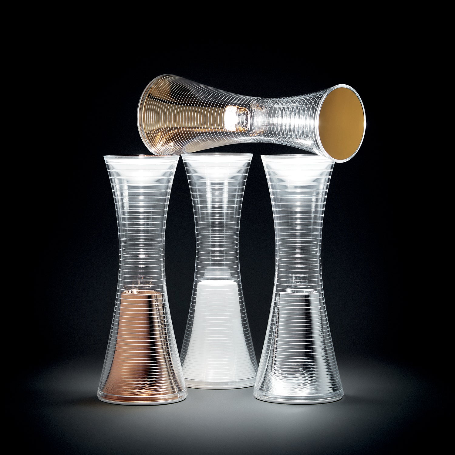 Artemide Come Together Portable Lamp Ambience image showing different colour options