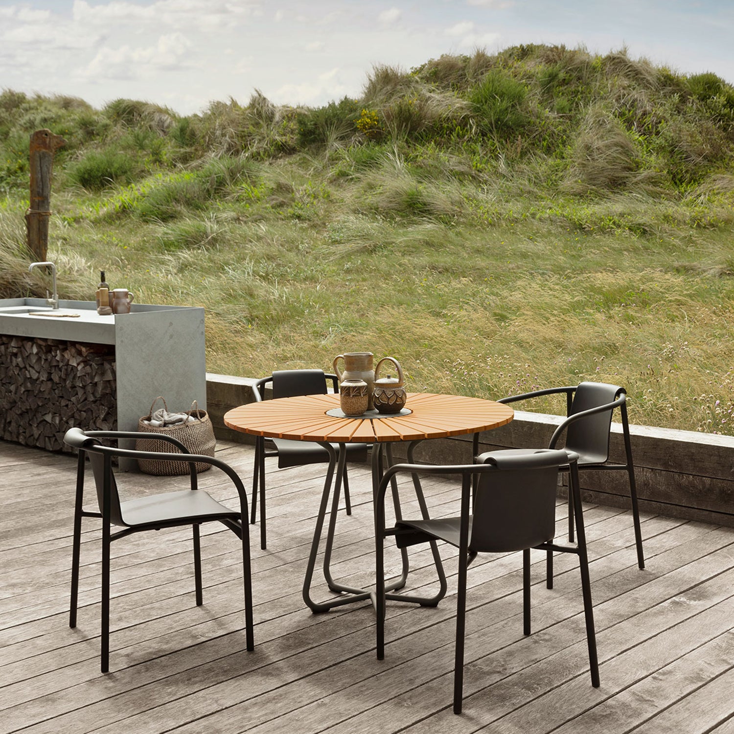 Nami Dining Chair with Armrest - The Design Choice