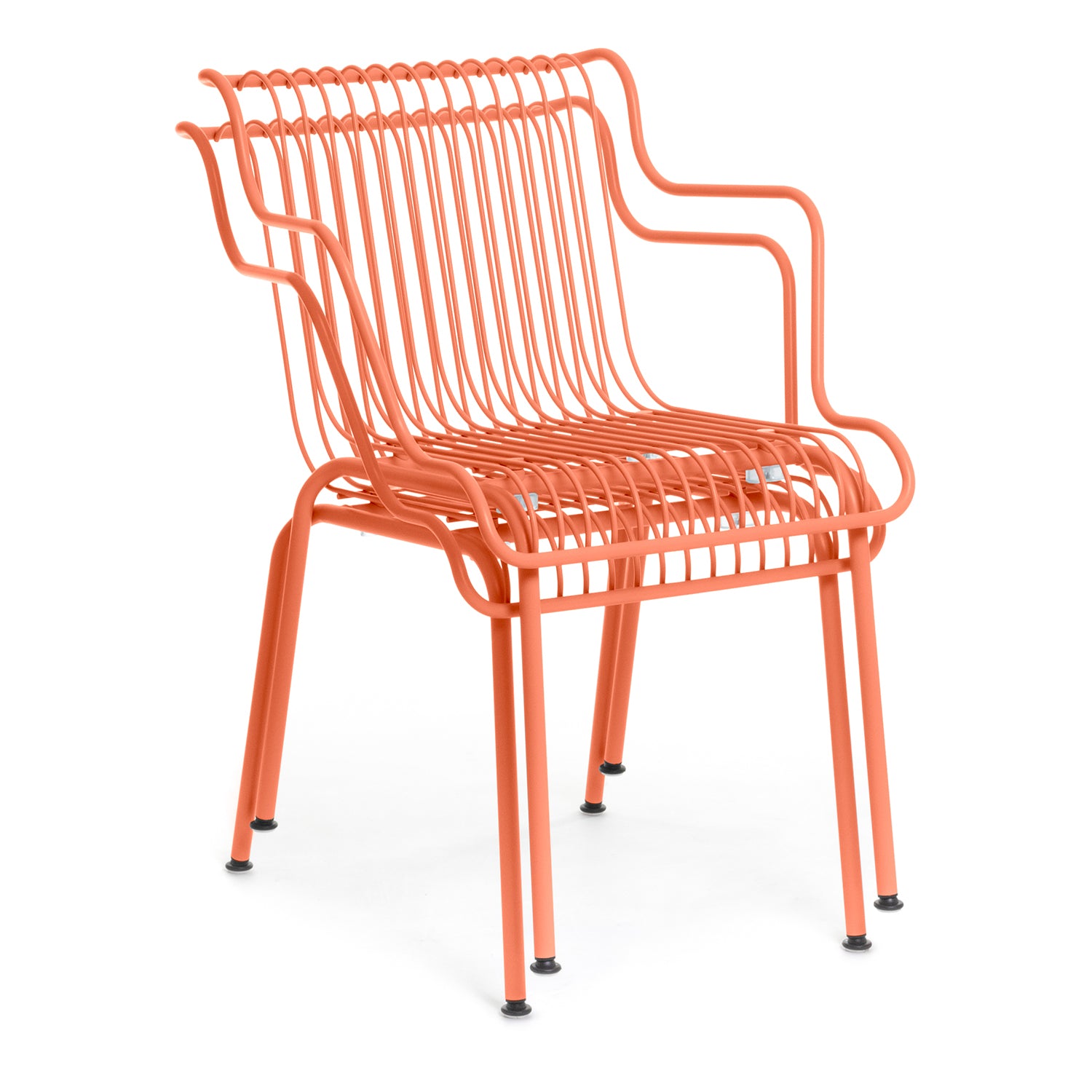 Magis South Dining Armchair in orange stacked