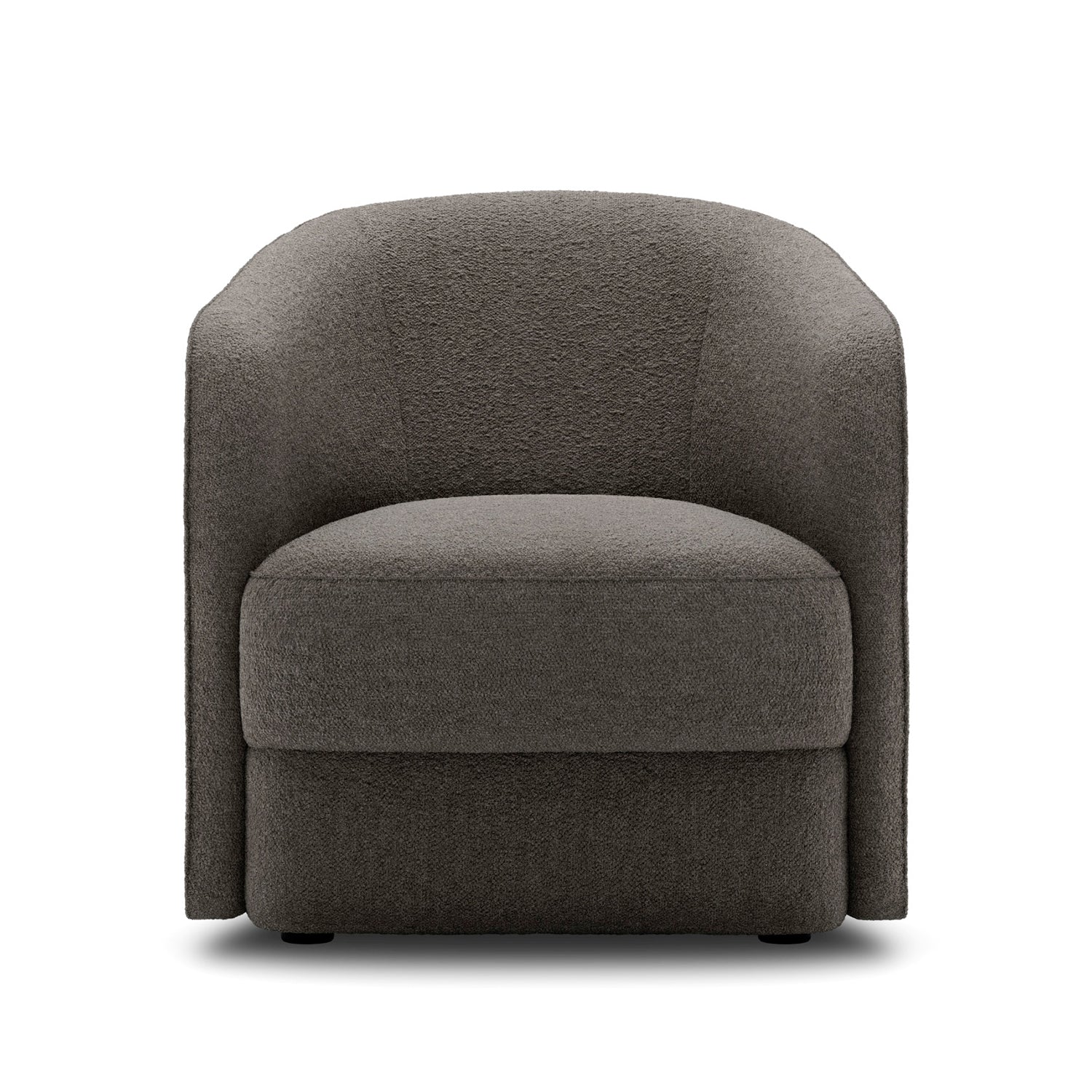 New Works Covent Lounge Chair Narrow in dark taupe