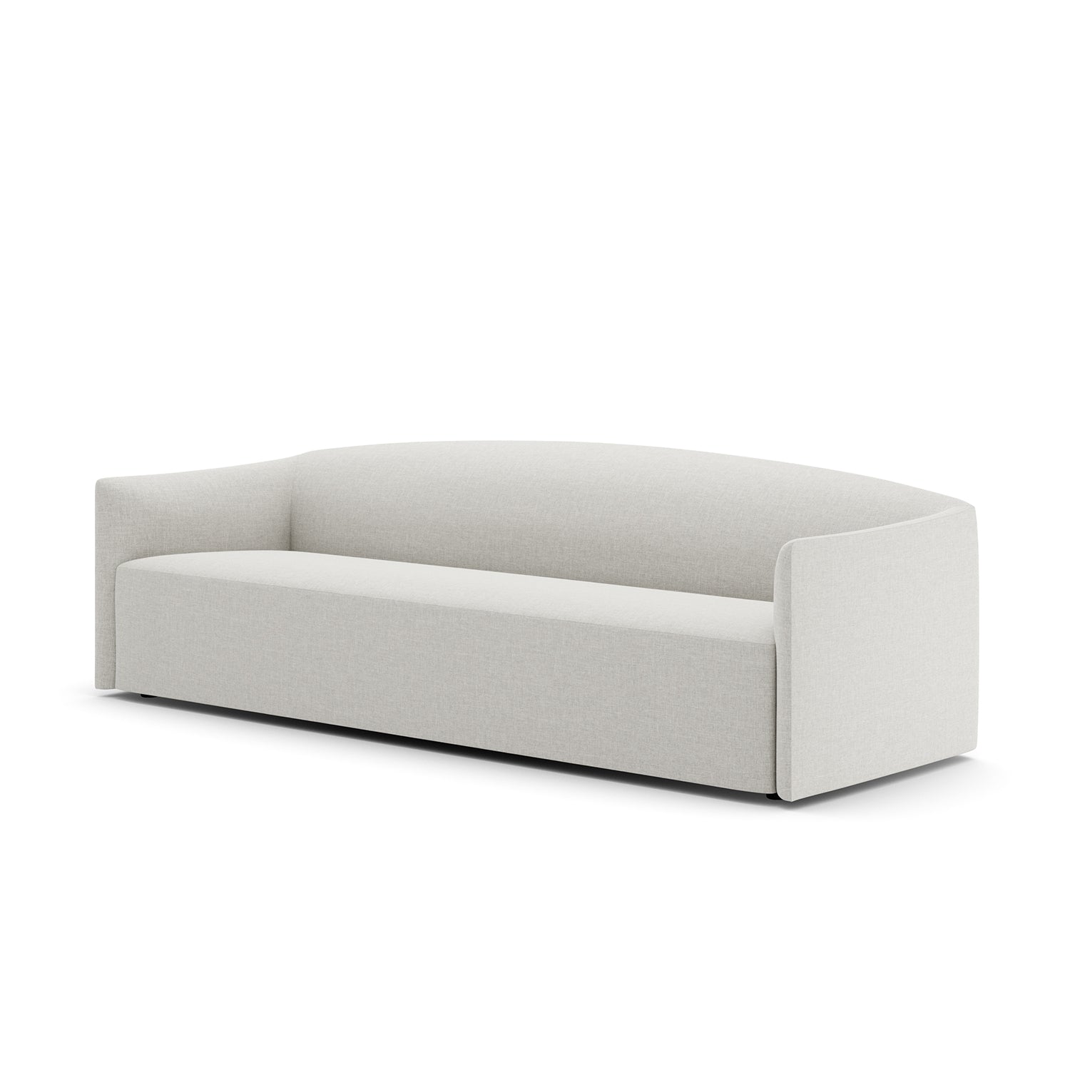 New Works Shore 3 Seater Sofa in quill side angle