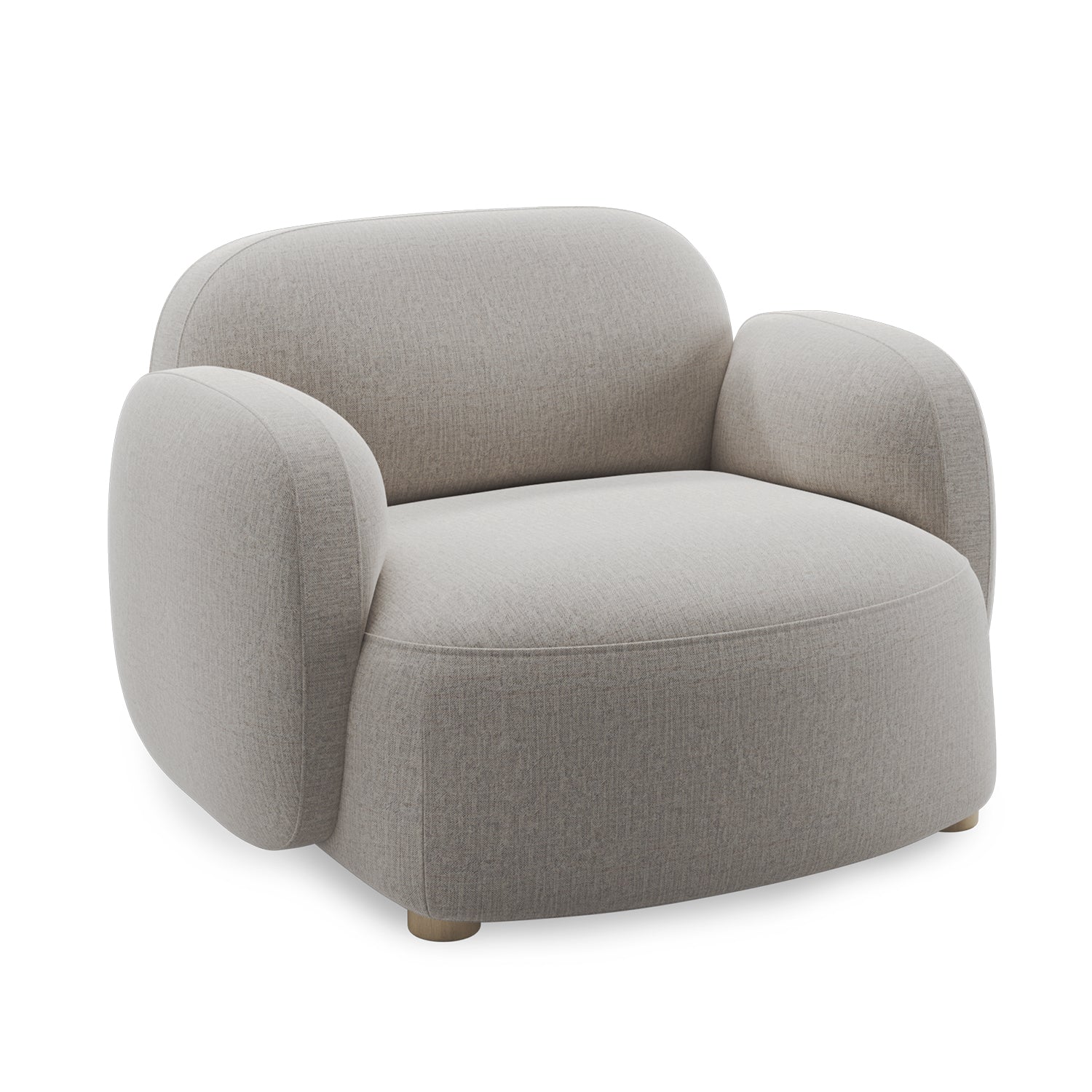 Northern Gem Lounge Chair with Armrest in  Brusvik 02