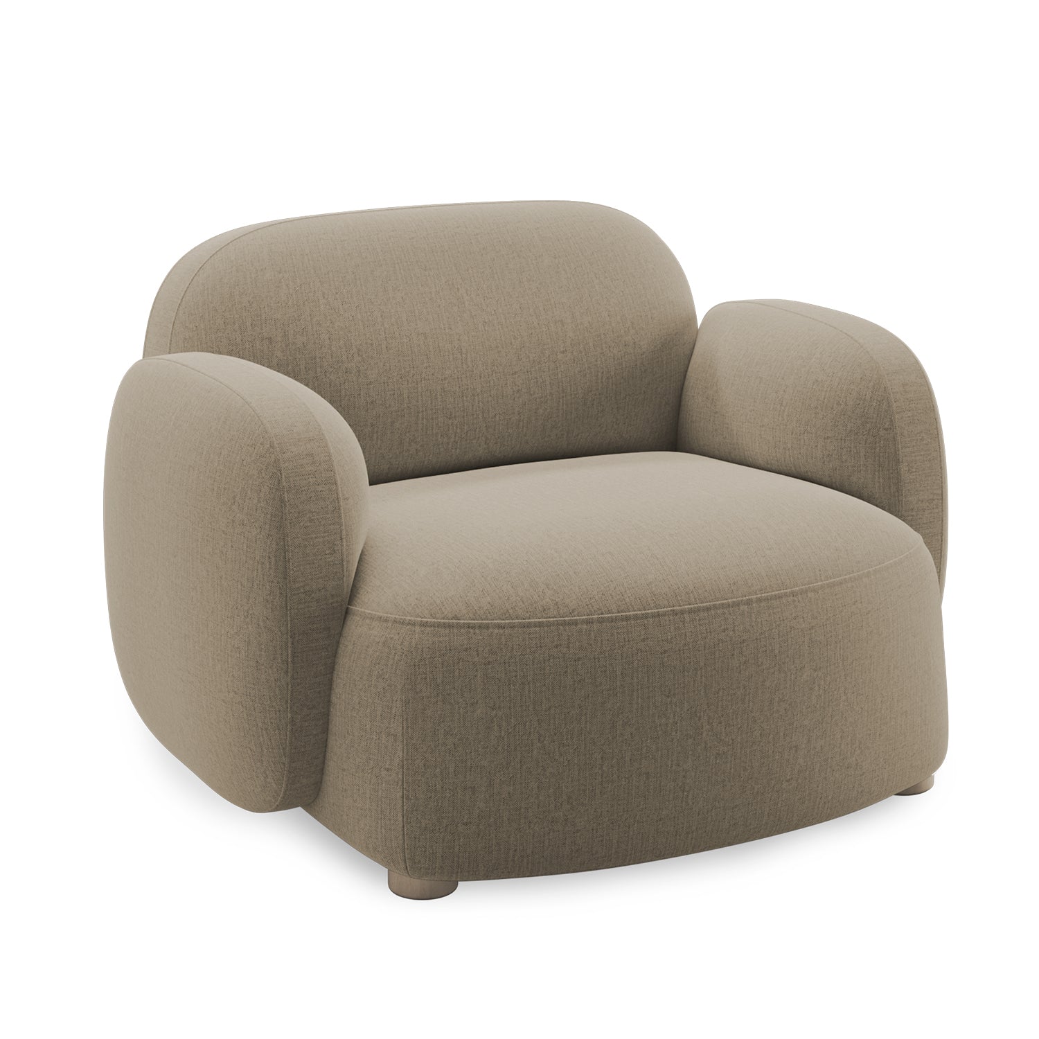 Northern Gem Lounge Chair with Armrest in  Brusvik 65