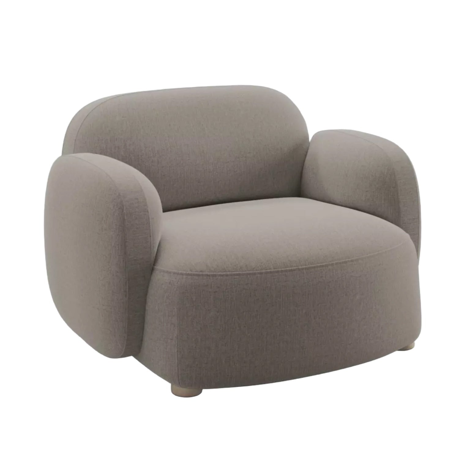 Northern Gem Lounge Chair with Armrest in  Brusvik 66