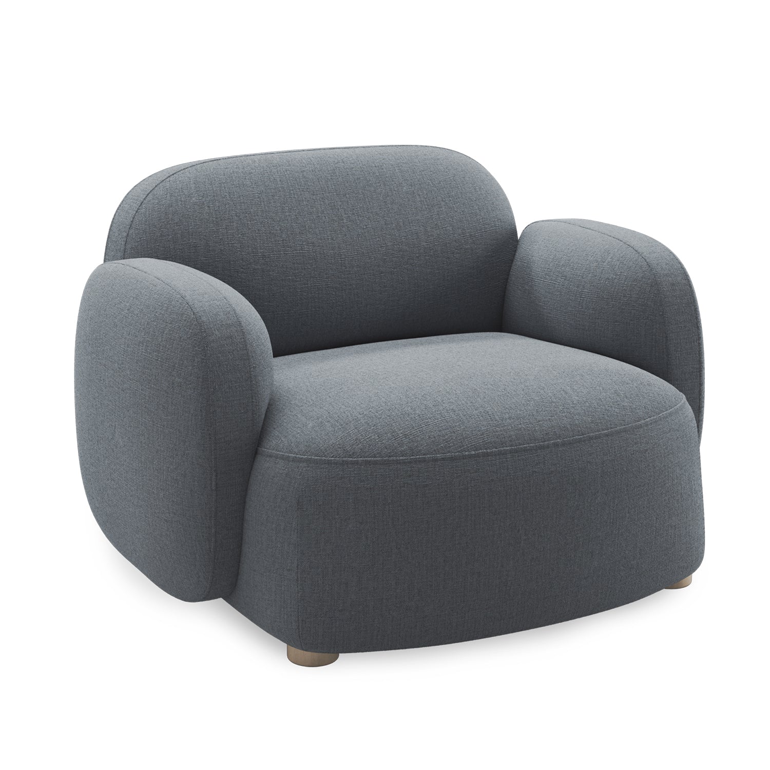 Northern Gem Lounge Chair with Armrest in  Brusvik 94