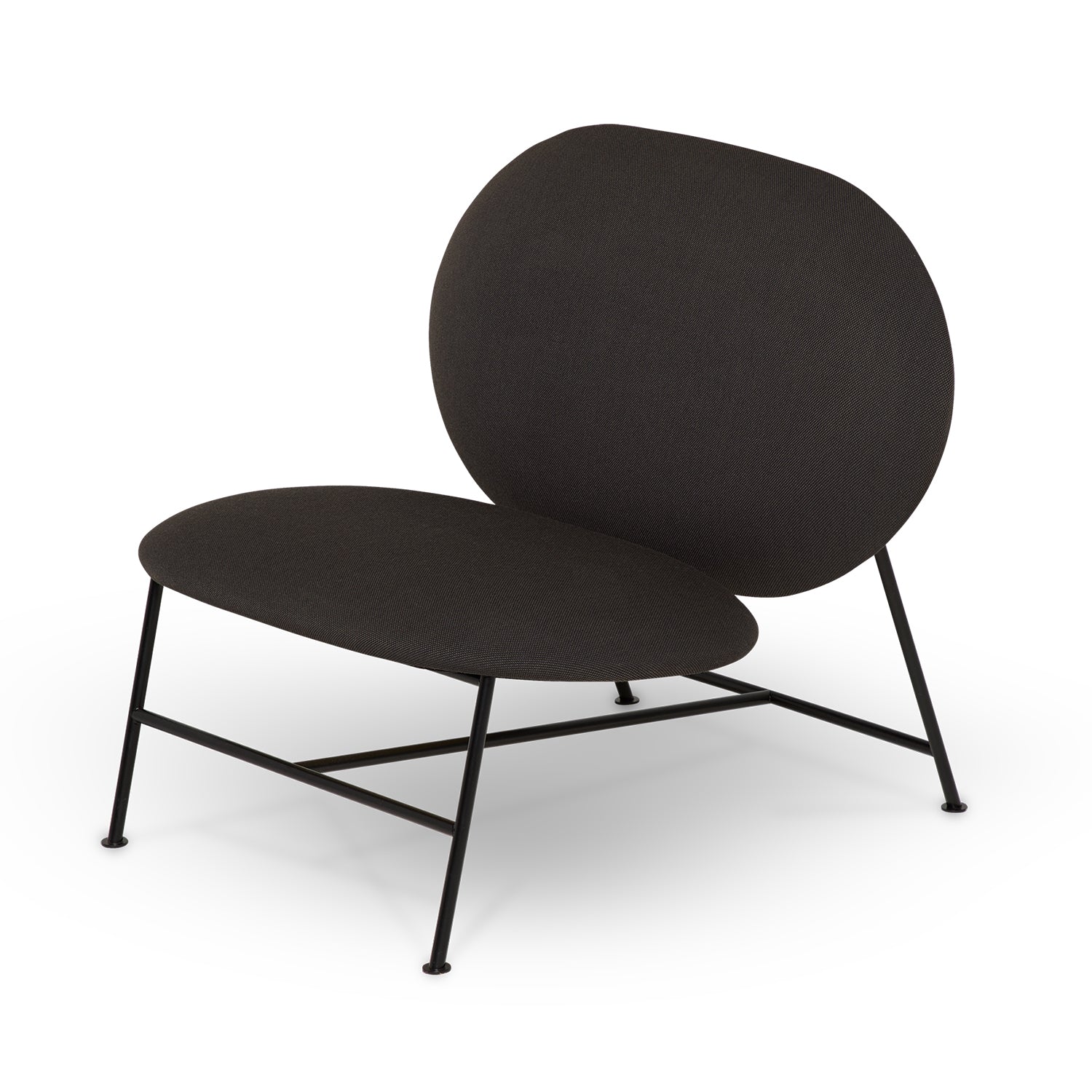 Northern Oblong Lounge Chair in Dark Grey