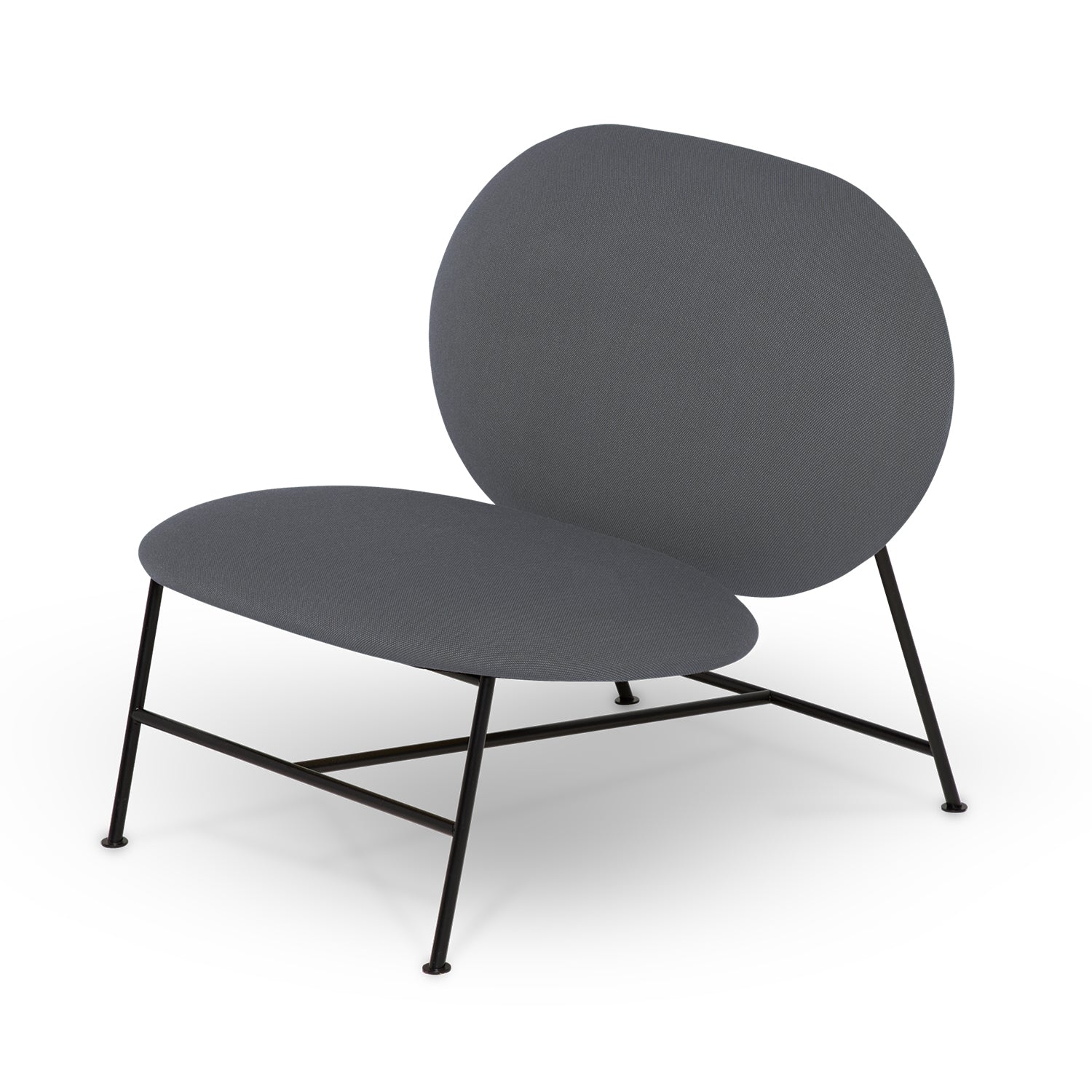 Northern Oblong Lounge Chair in Grey Blue