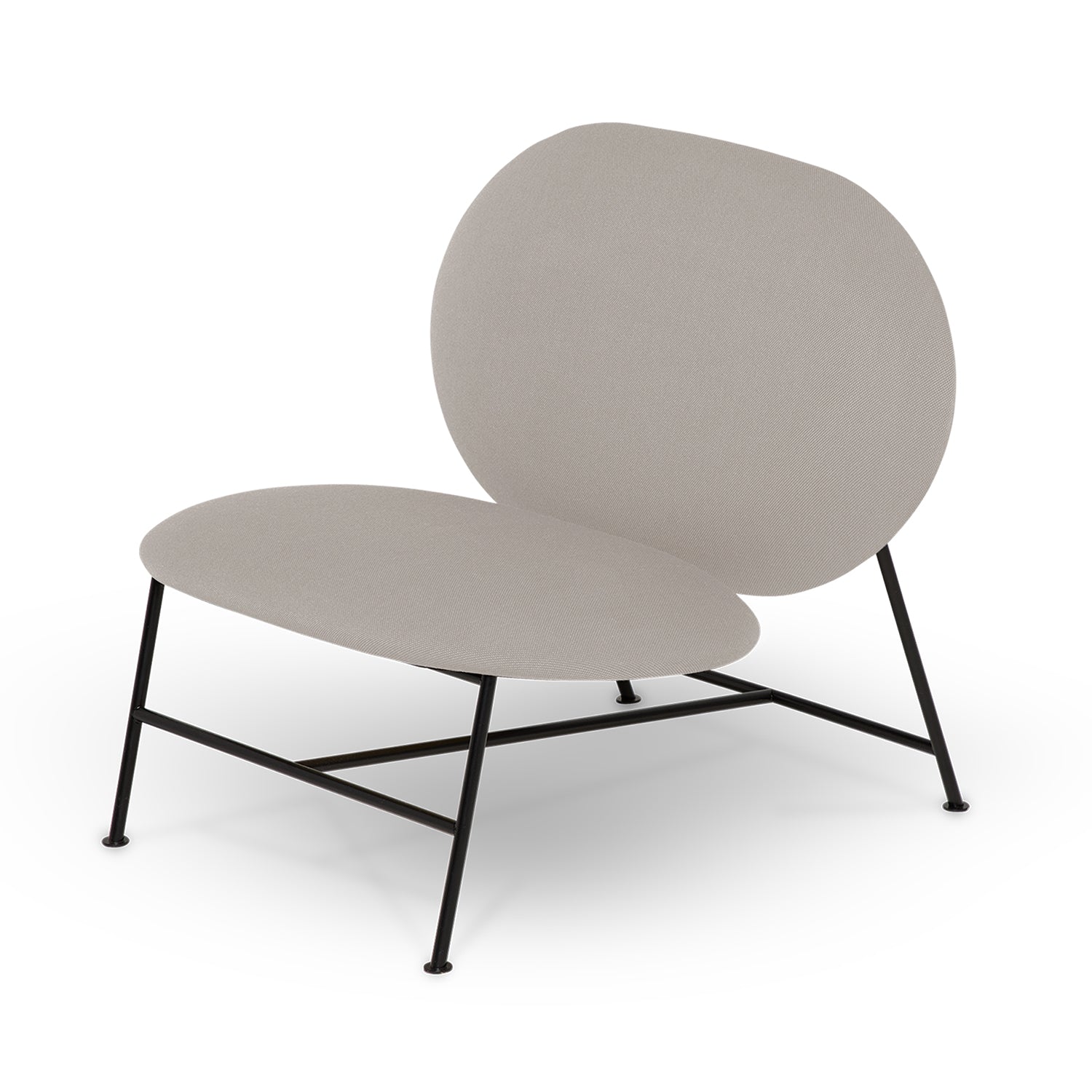Northern Oblong Lounge Chair in Warm Light Grey