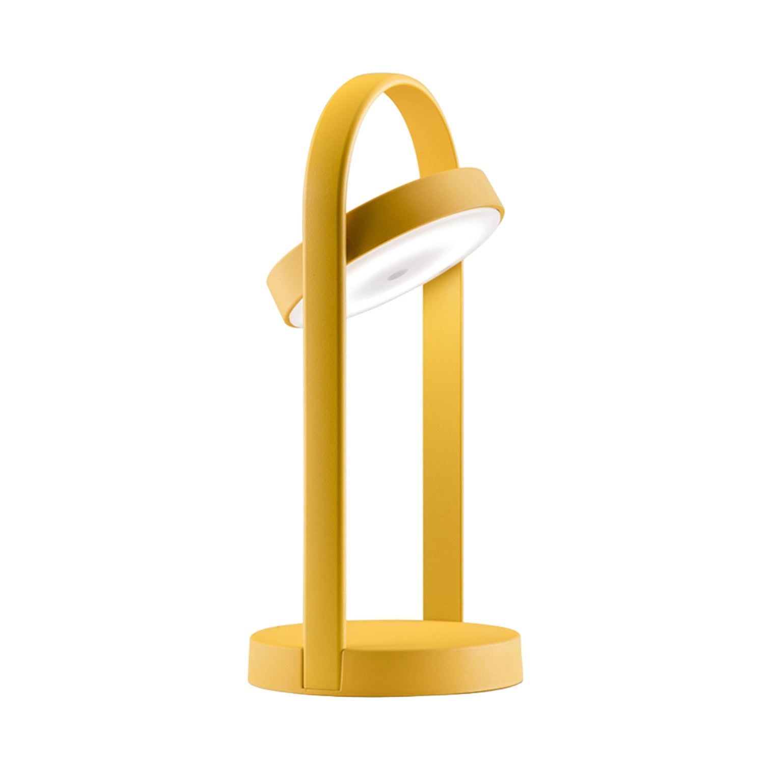 Pedrali 33 portable outdoor table lamp in yellow