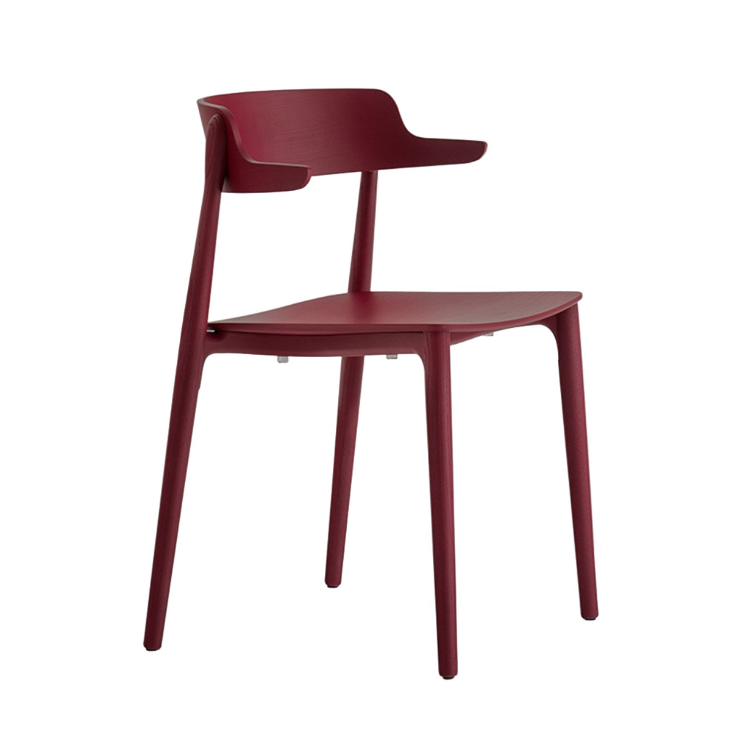 Pedrali Nemea 2825 dining chair in red angle view