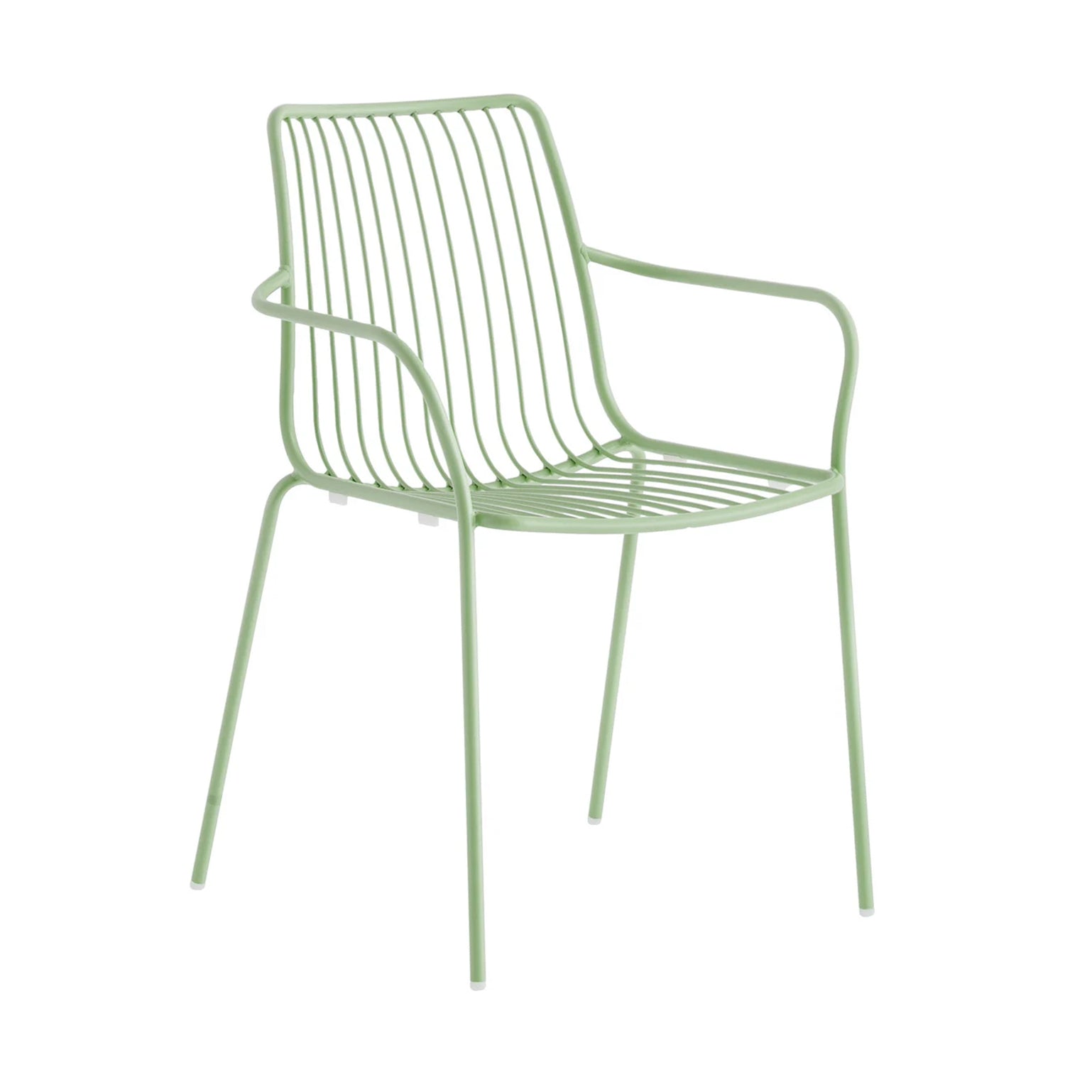 Pedrali Nolita 3656 garden dining armchair in sage green