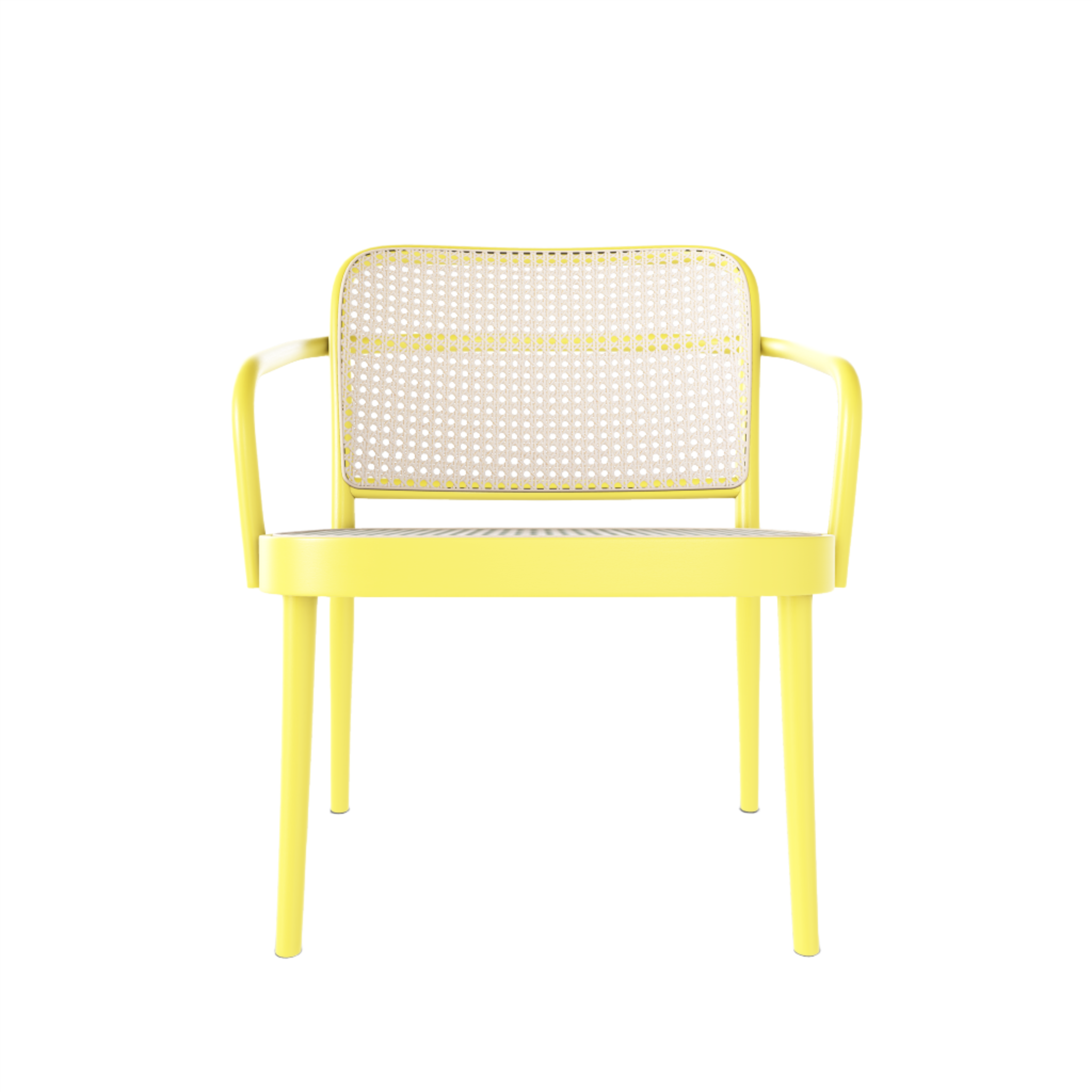 TON 811 Armchair in Resin Yellow