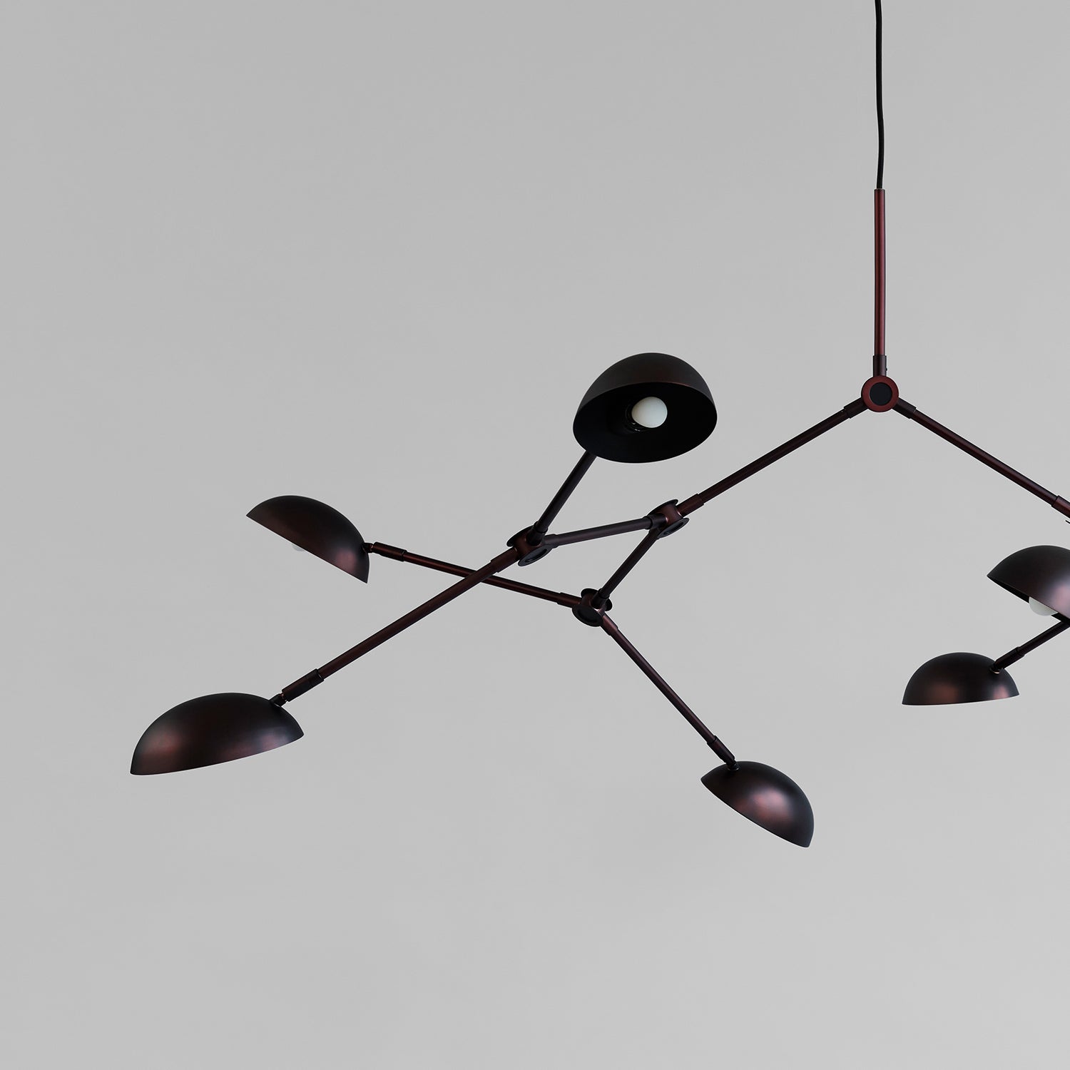 101 Copenhagen Drop Chandelier in burned black