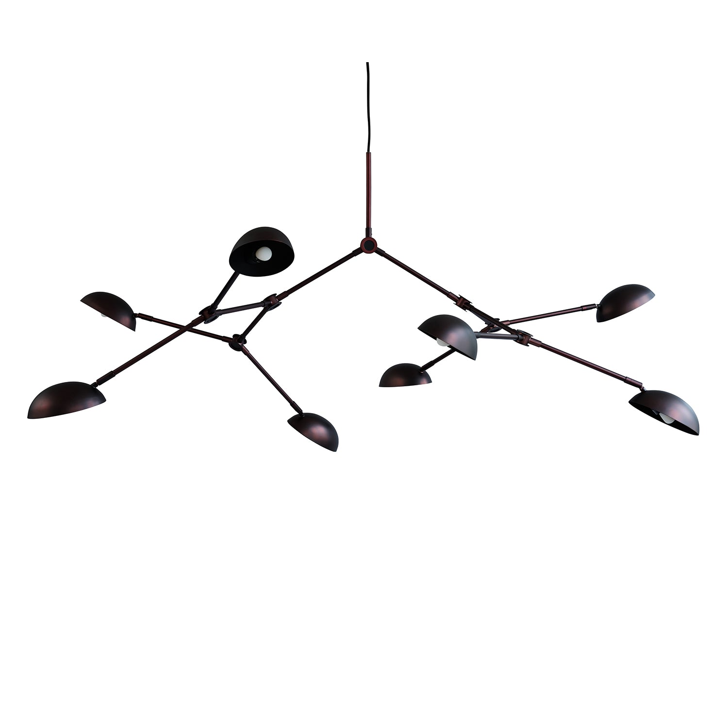 101 Copenhagen Drop Chandelier in burned black