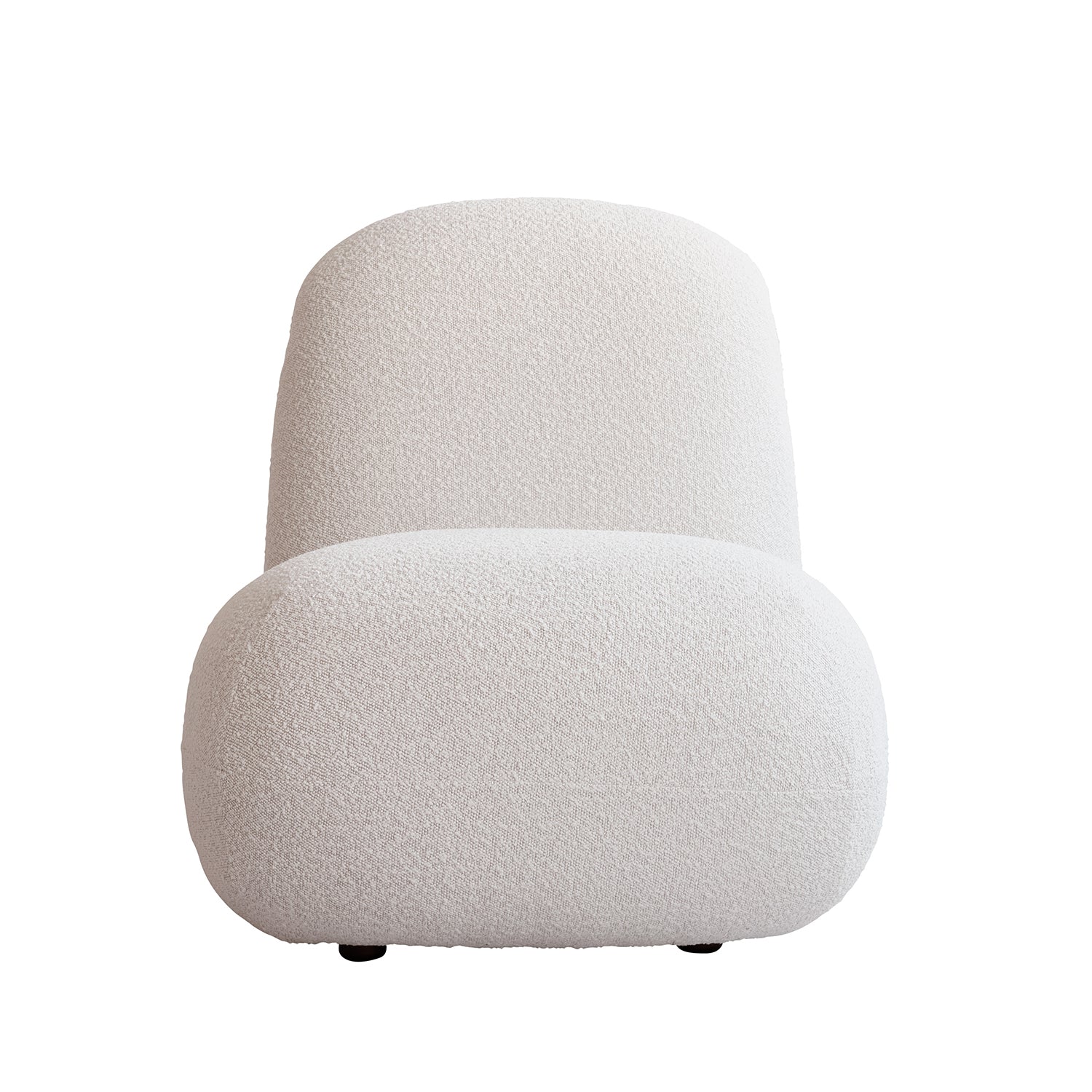 101 Copenhagen Toe Chair Flat in white boucle