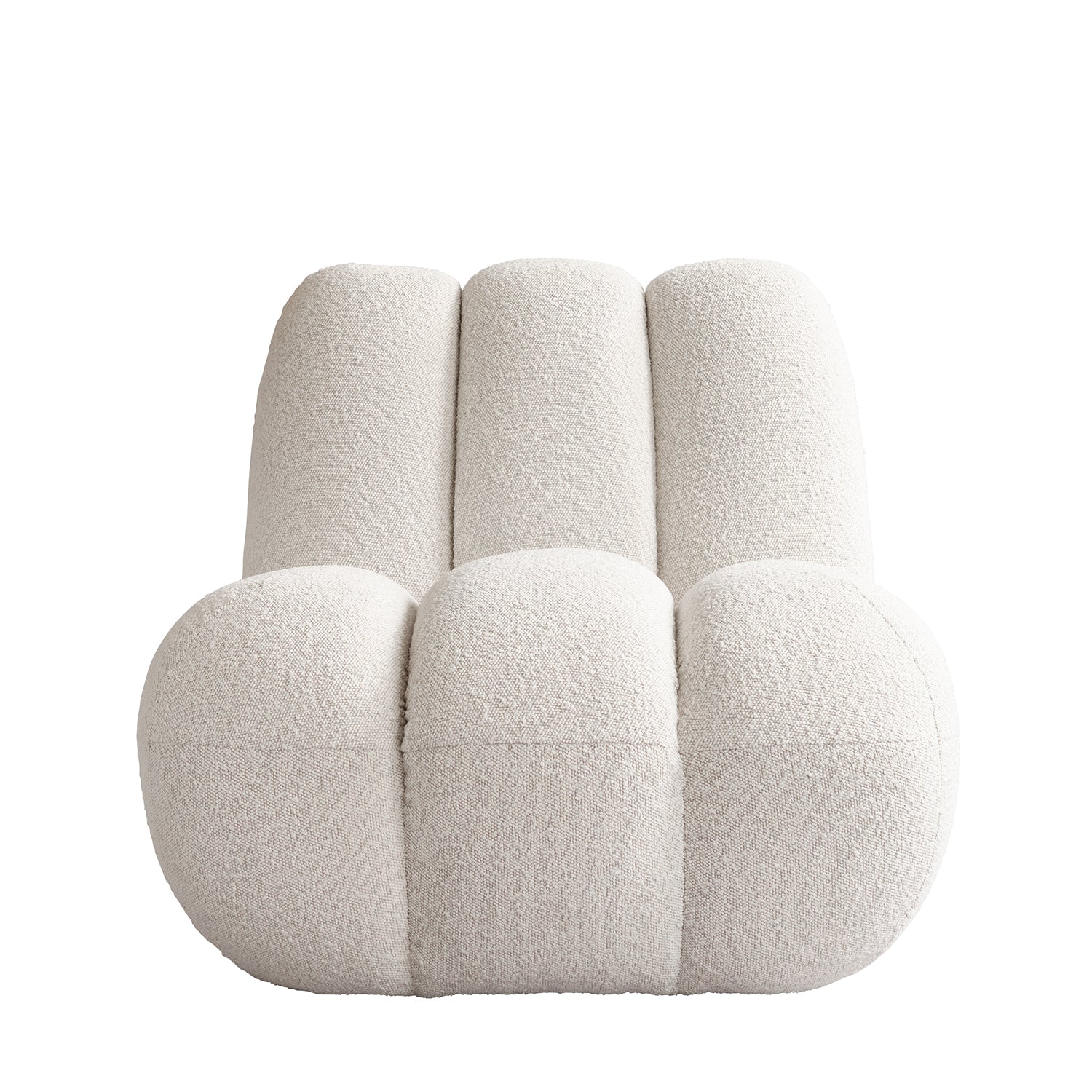 101 Copenhagen Toe Chair in off white boucle