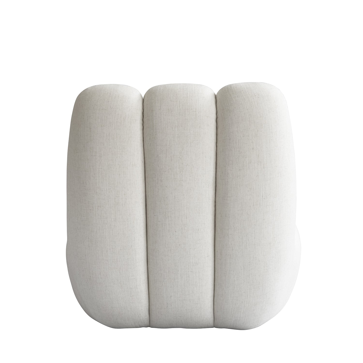 101 Copenhagen Toe Chair in chalk white linen - back