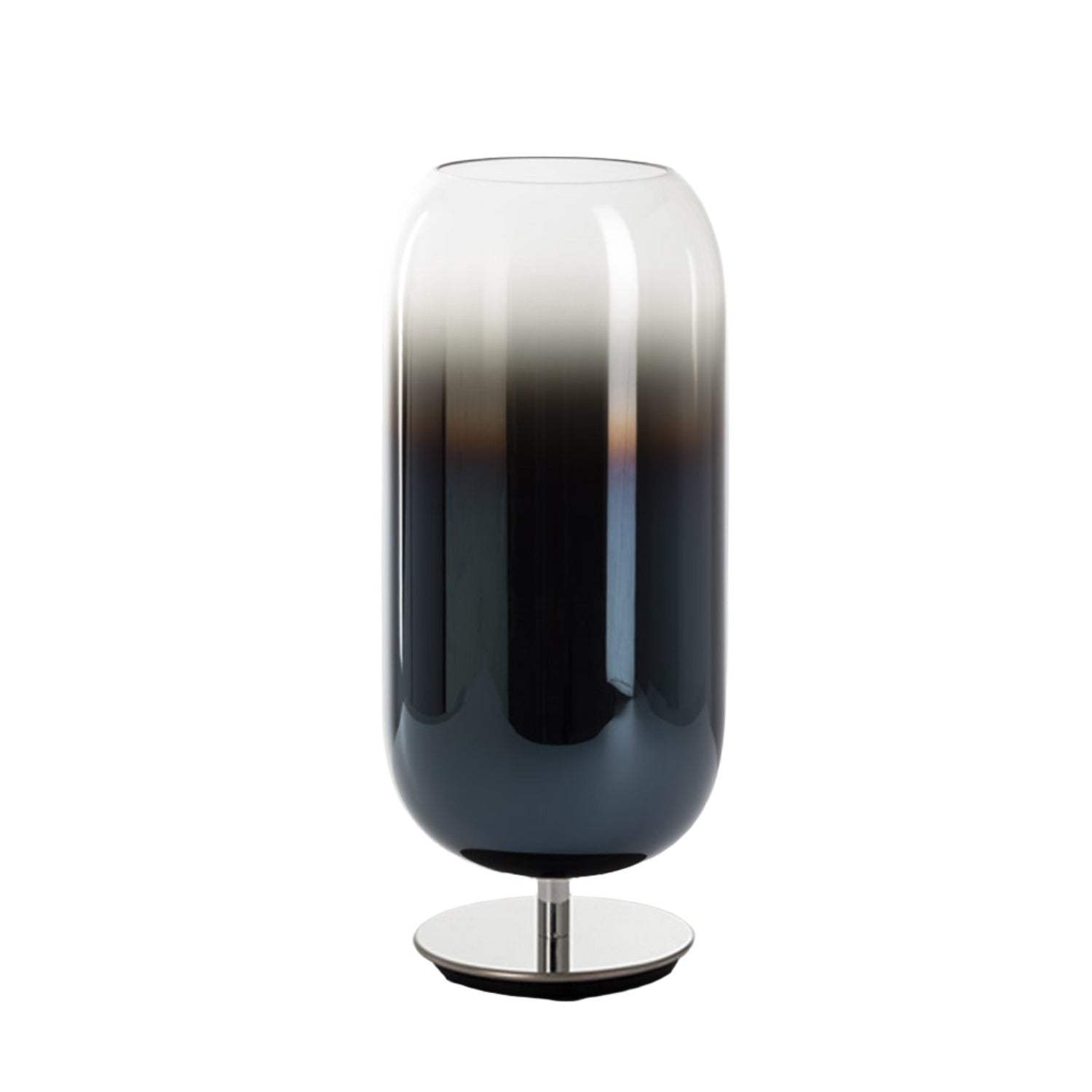 Artemide Gople table lamp in blue and chrome base