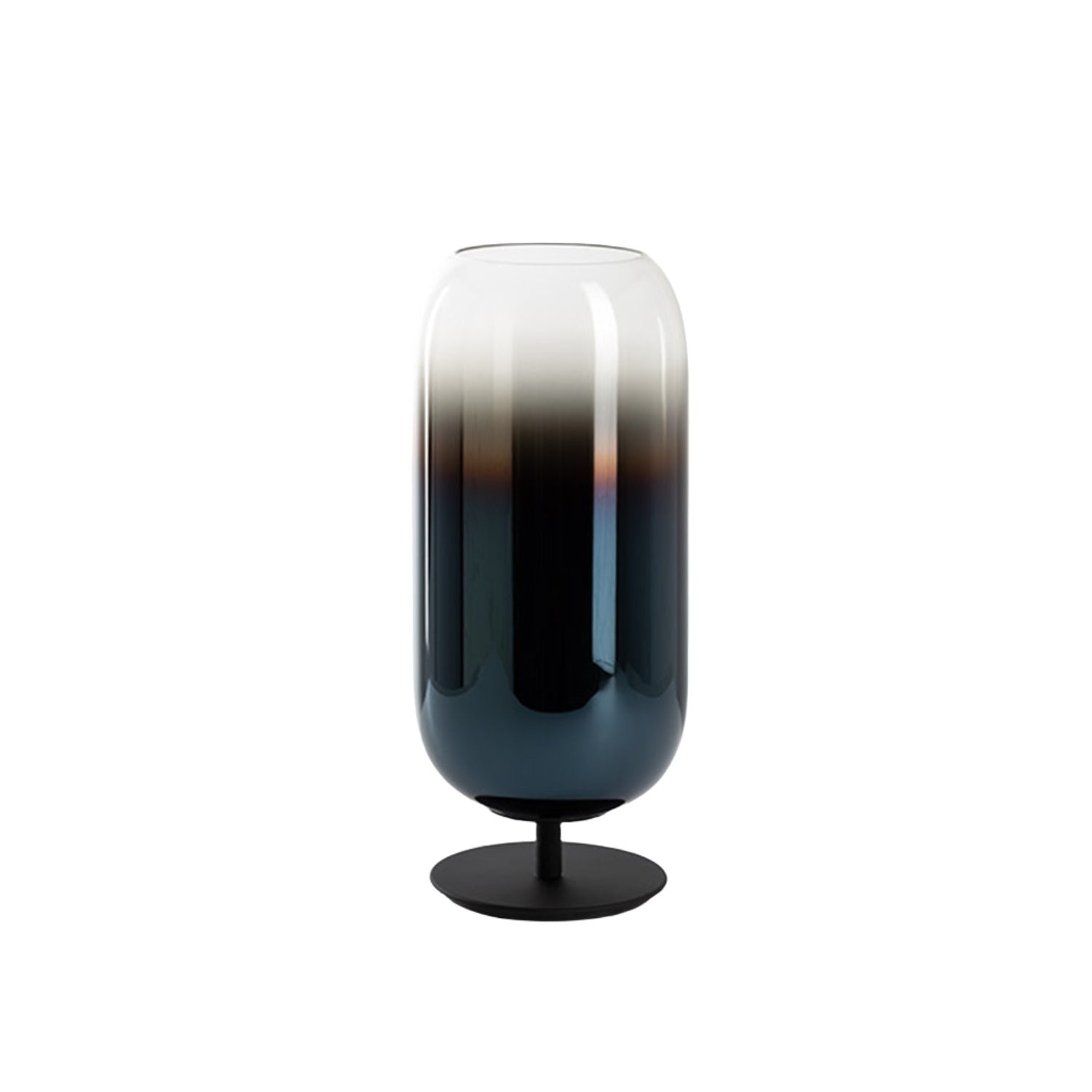 Artemide Gople mini table lamp in blue and black base