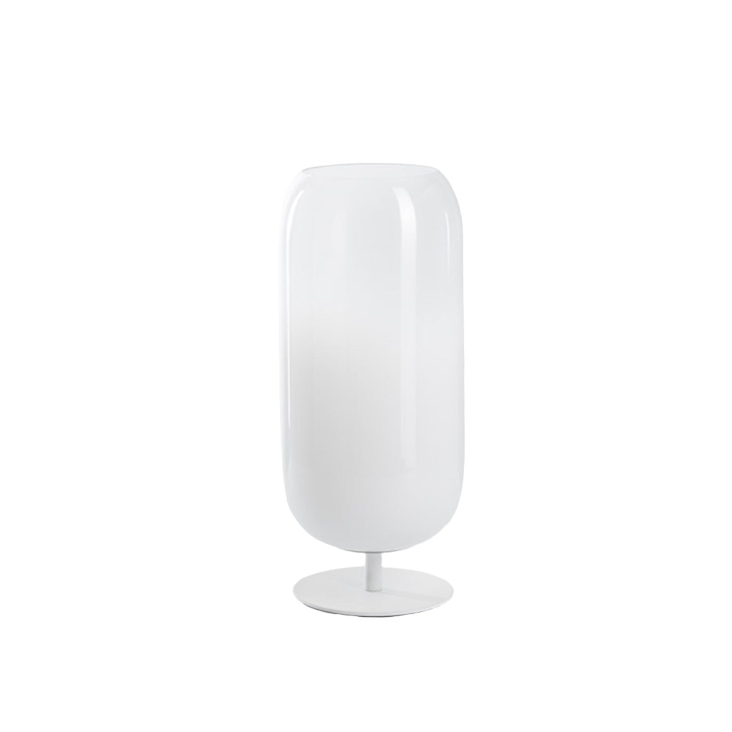 Artemide Gople mini table lamp in white and white base