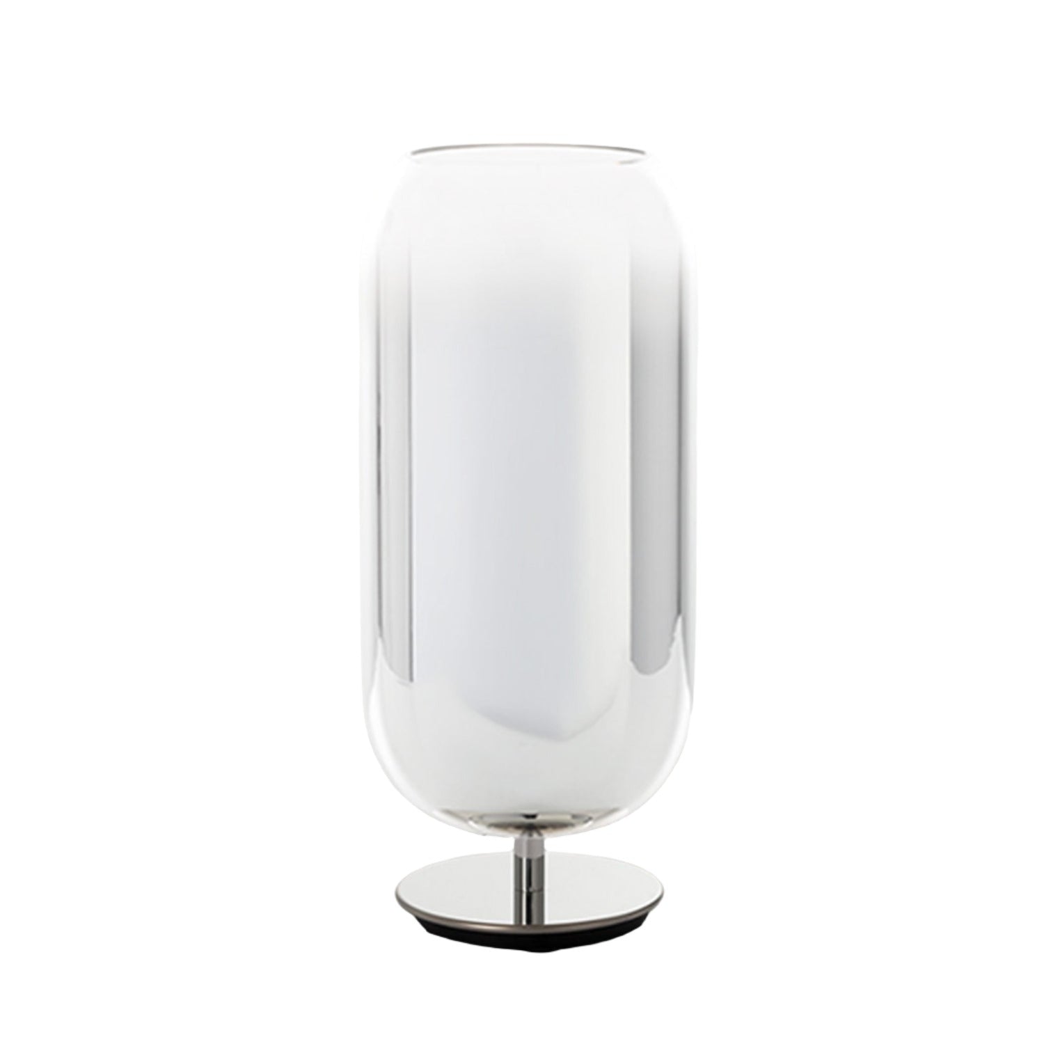 Artemide Gople table lamp in silver and chrome base