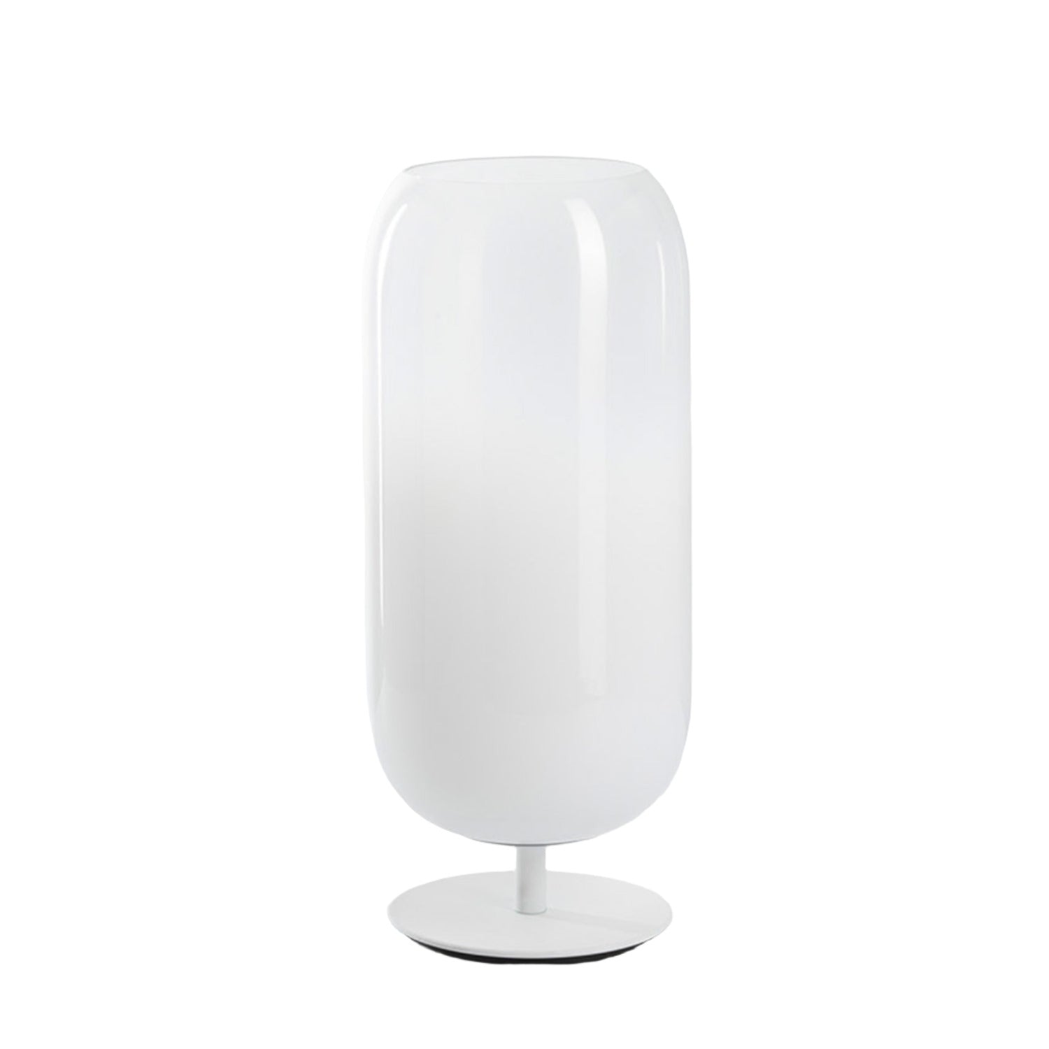 Artemide Gople table lamp in white and white base