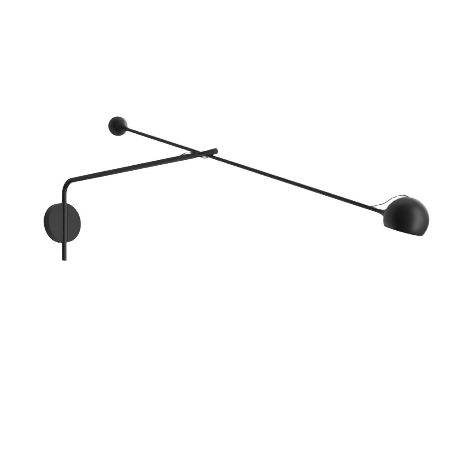 Artemide IXA wall arm lamp in anthracite