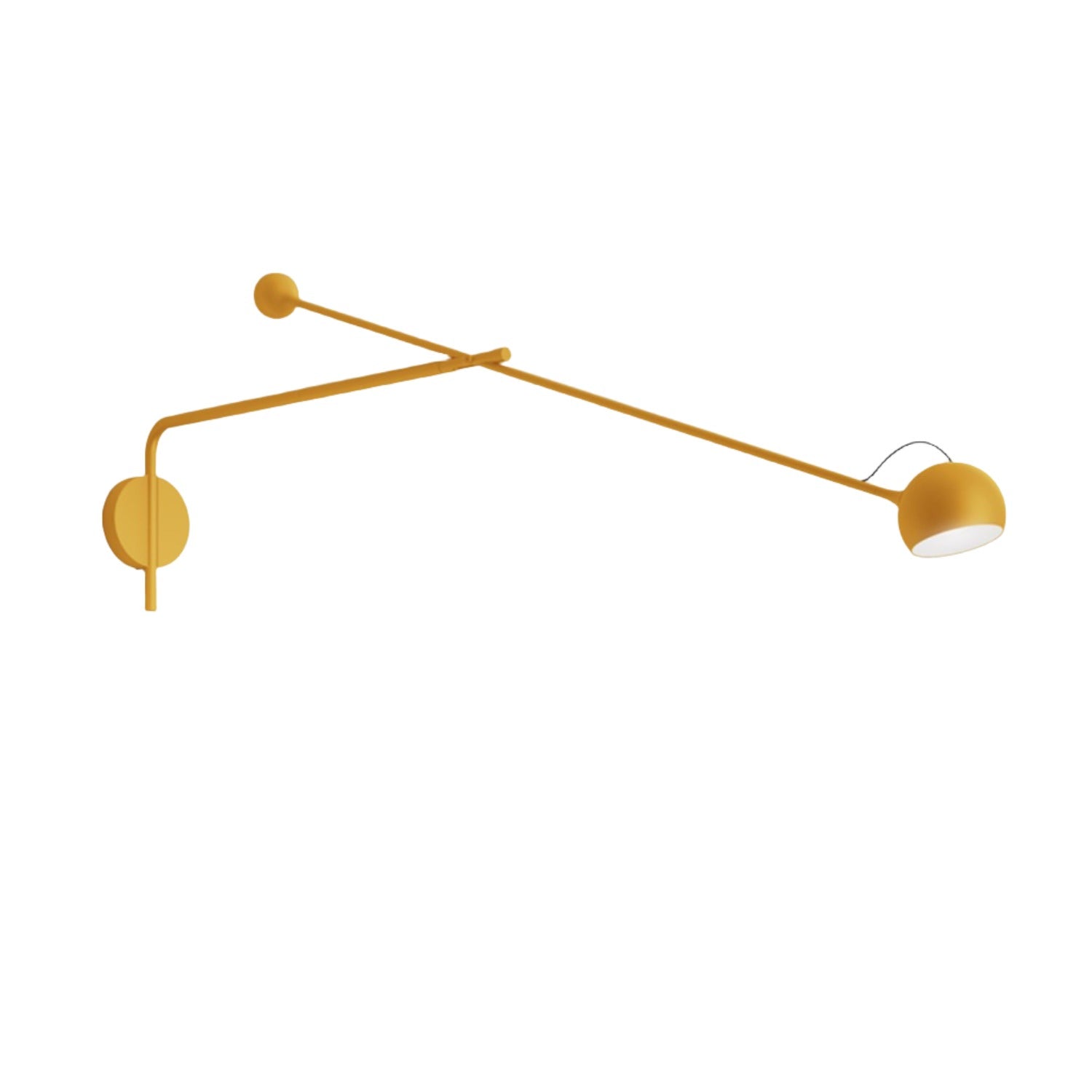 Artemide IXA wall arm lamp in yellow