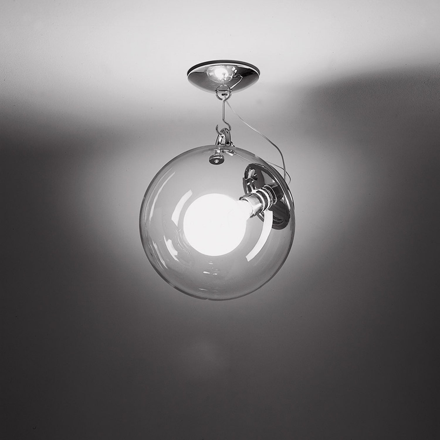 Artemide Miconos ceiling light in chrome