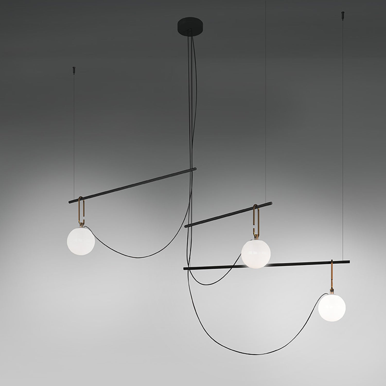 Artemide NH S3 cluster 3 arms pendant