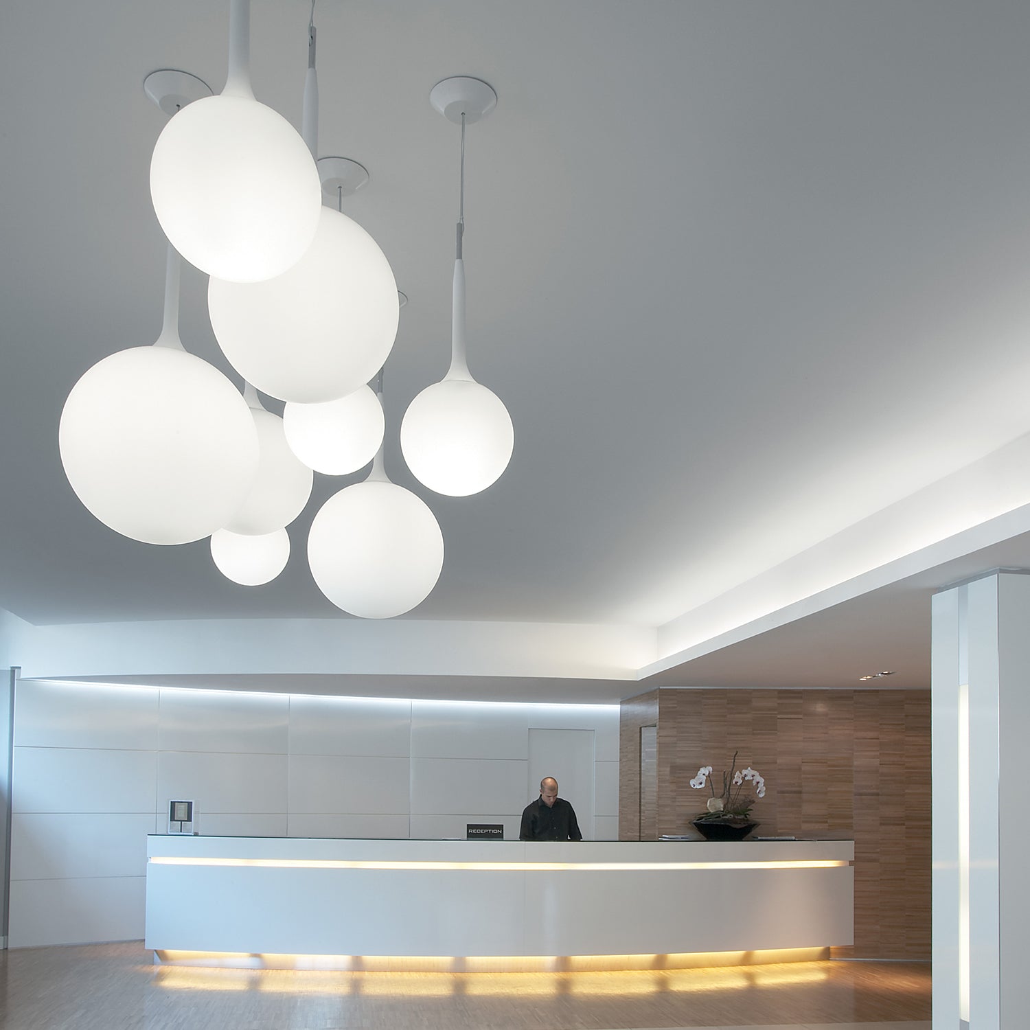 artemide castore pendant light family ambience image