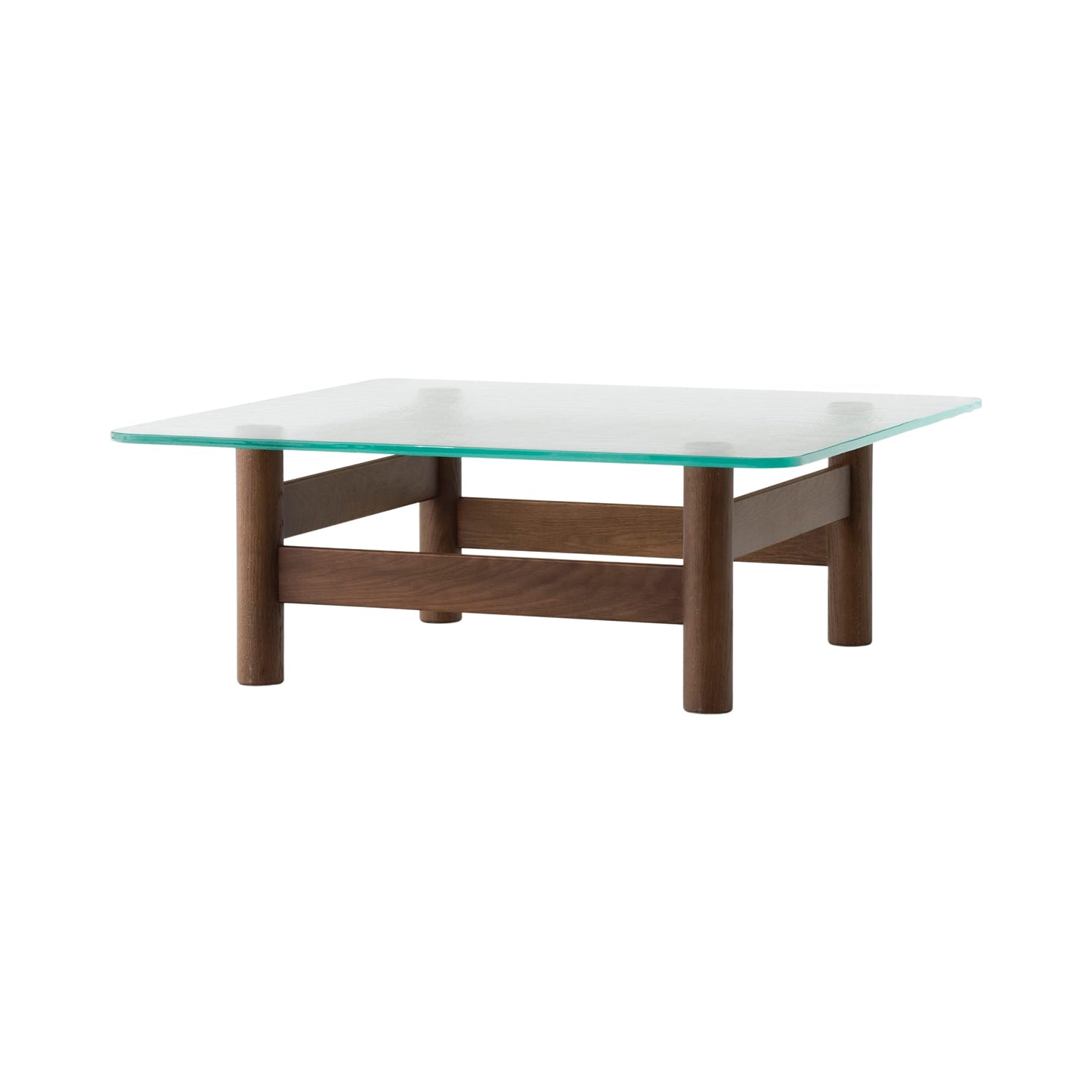 Audo Copenhagen Brasilia Lounge Table in dark stained oak - The Design Choice