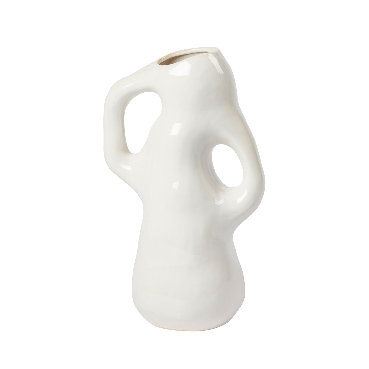 Broste Copenhagen Isolde decorative vase in white