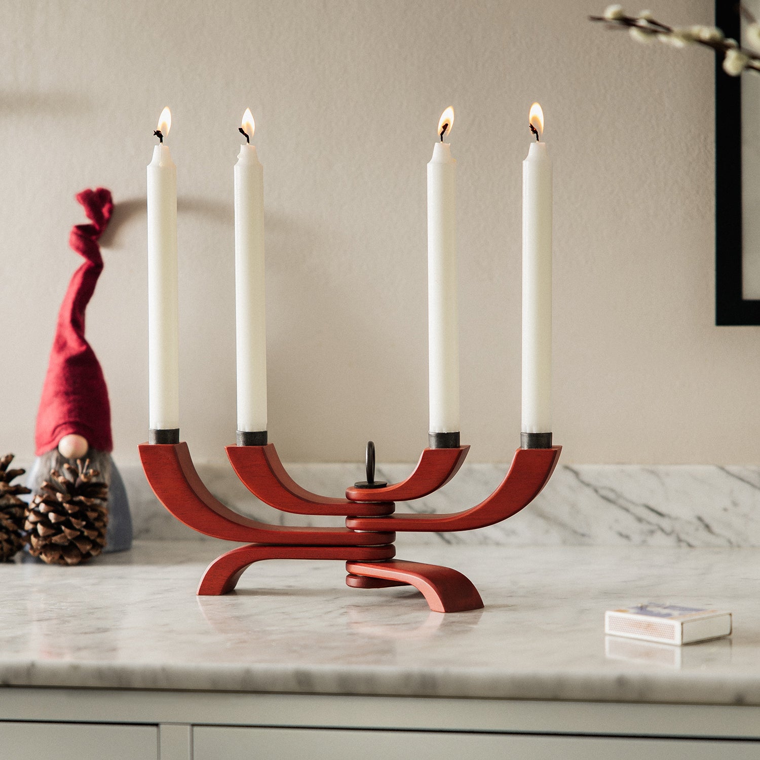 Design House Stockholm Nordic Light 4 arm candle holder ambience image