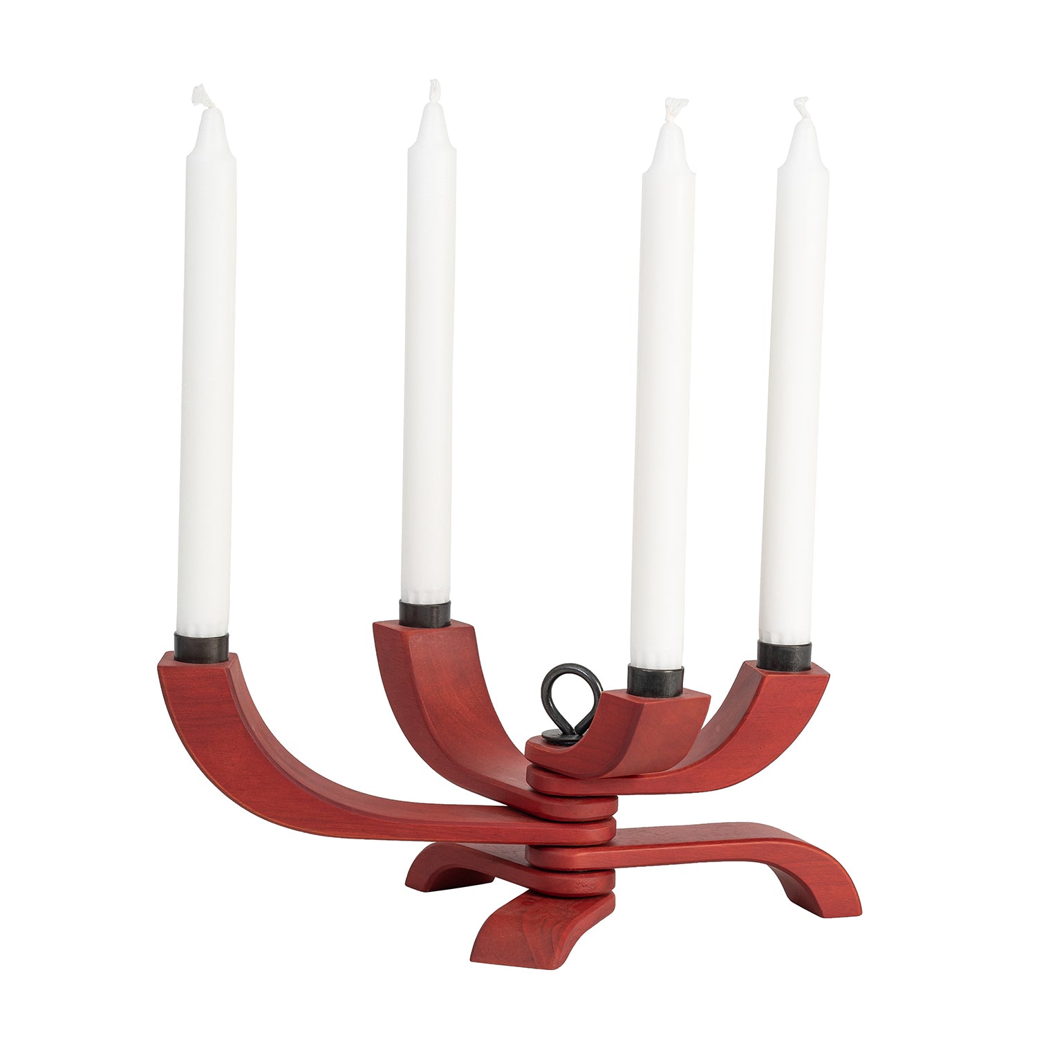 Design House Stockholm Nordic Light 4 arm candle holder in red