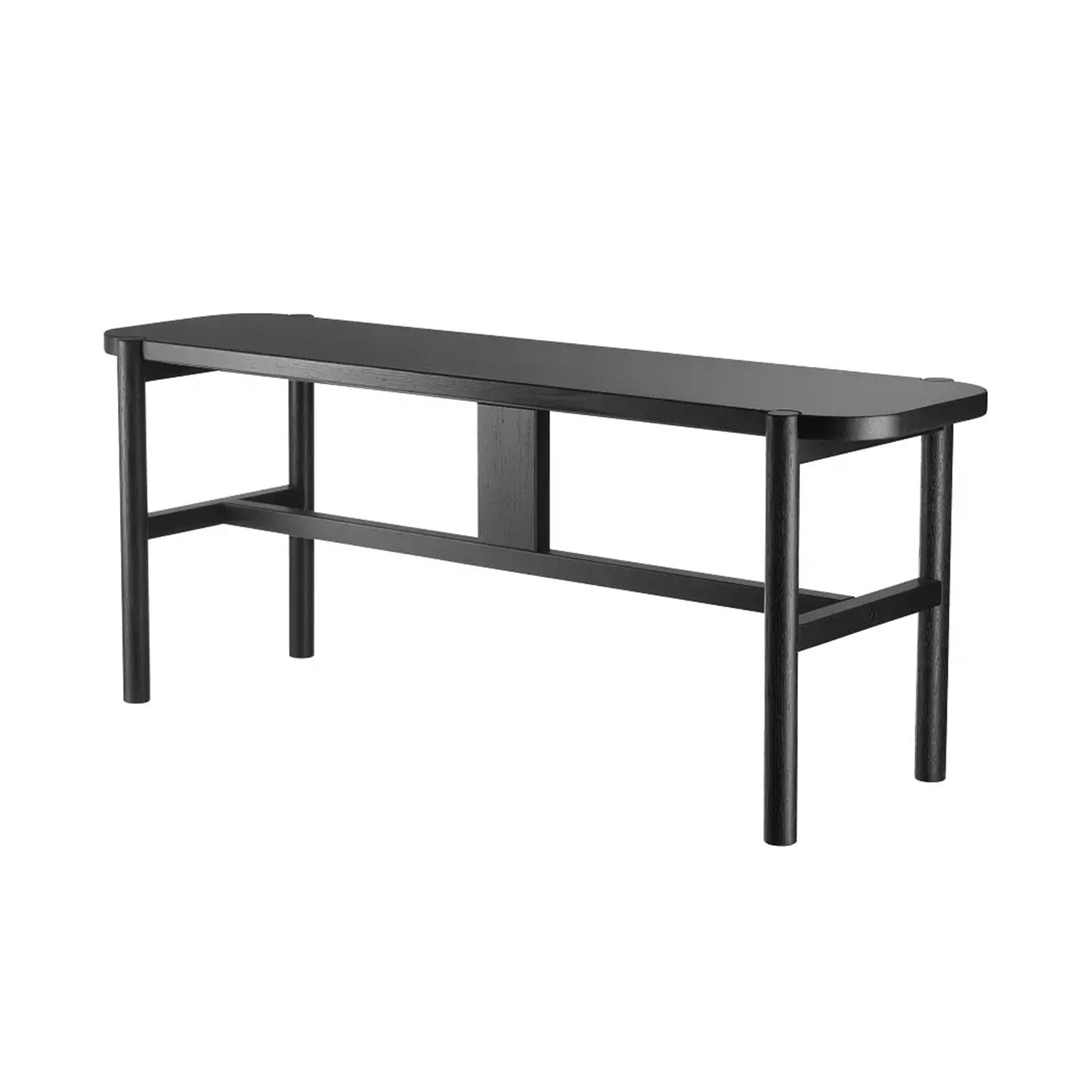 FDB Møbler J177 oak bench in black