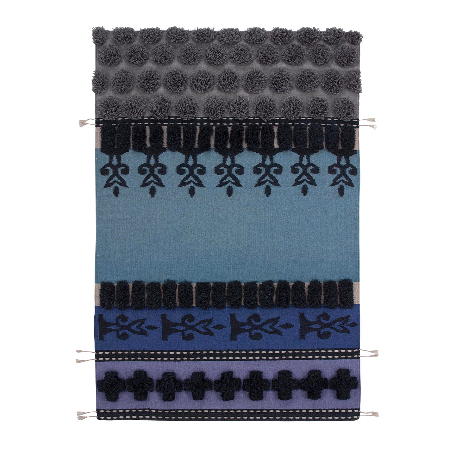 Gan Glaoui Alexandra rug in blue