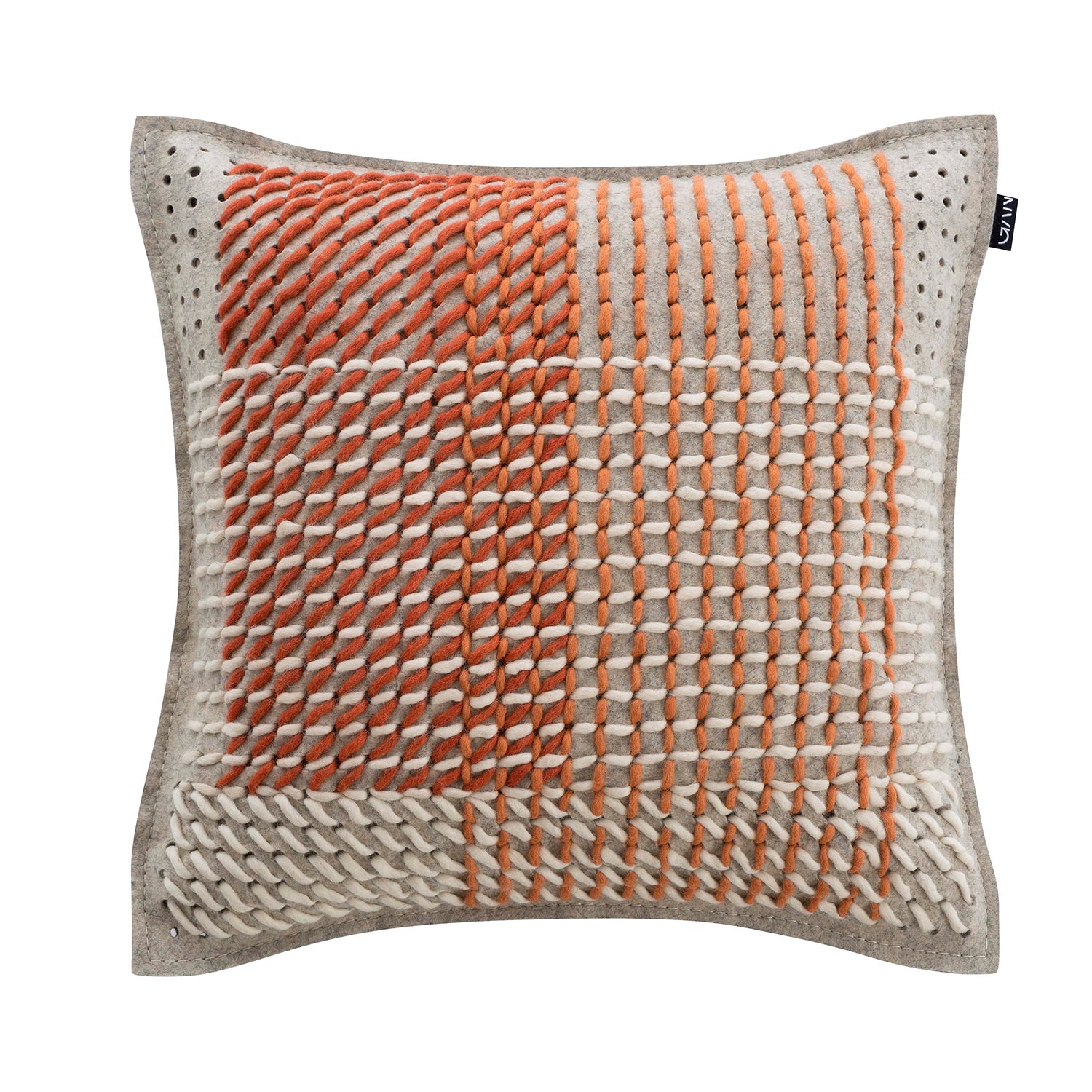 Gan designer cushion 50x50 in coral