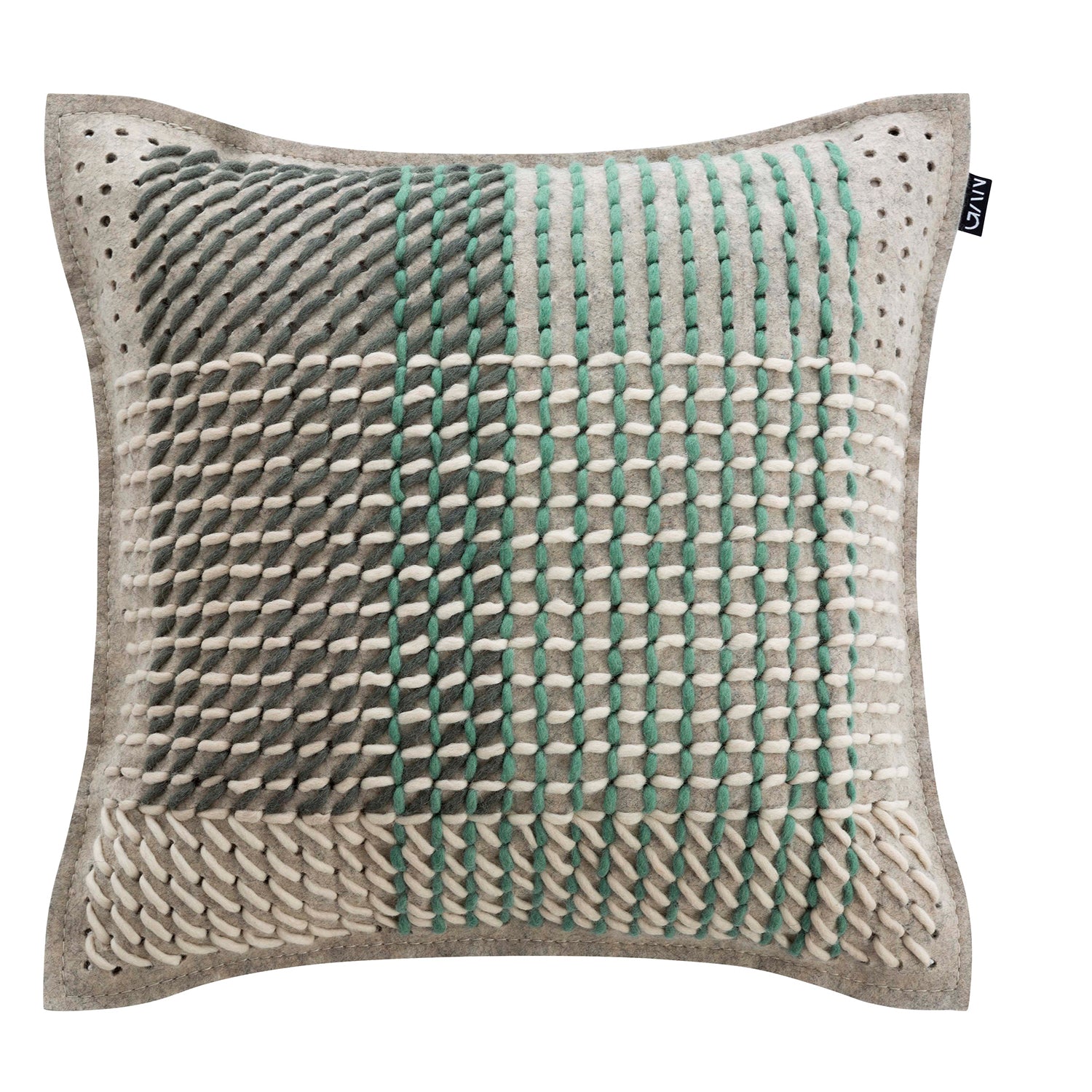 Gan designer cushion 50x50 in green