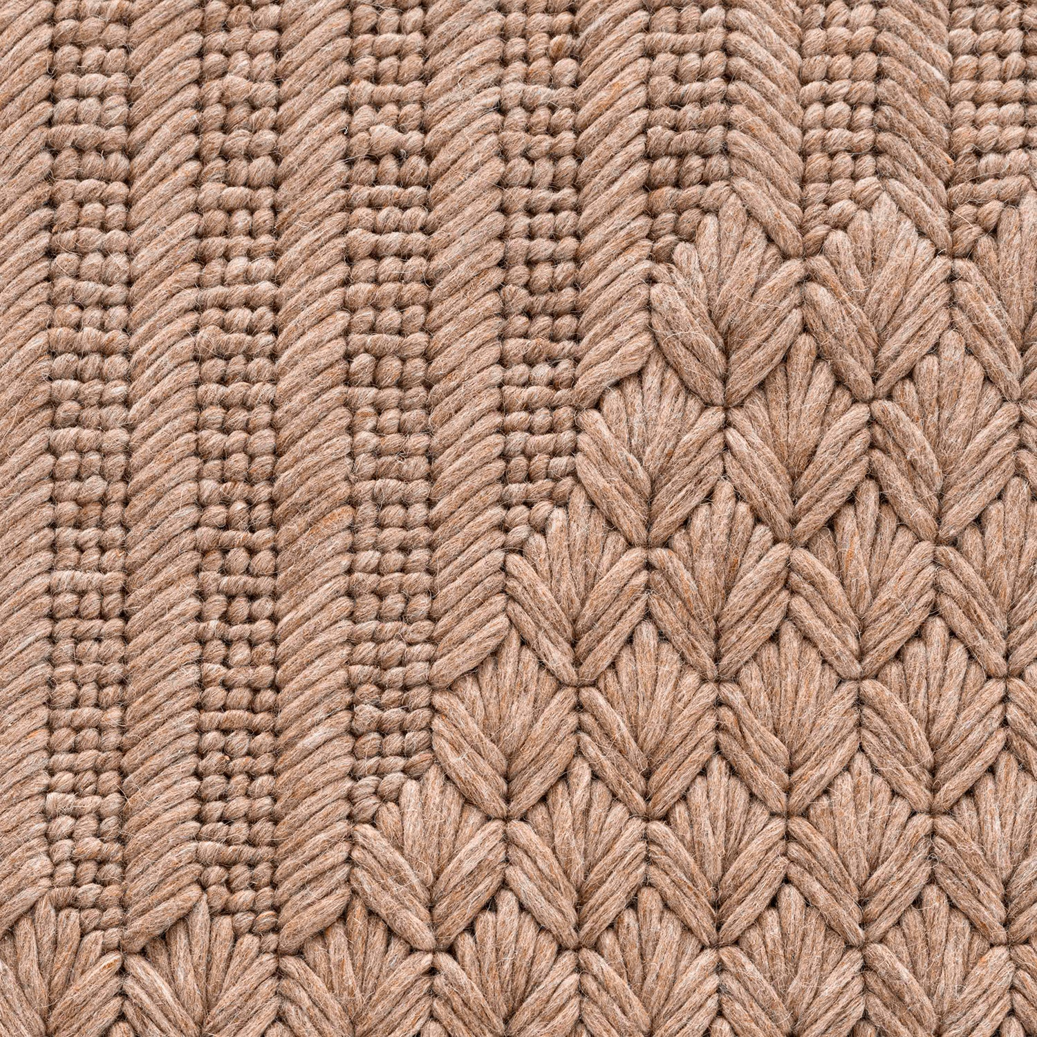 Gan Chaddar designer rug in camel detail shot