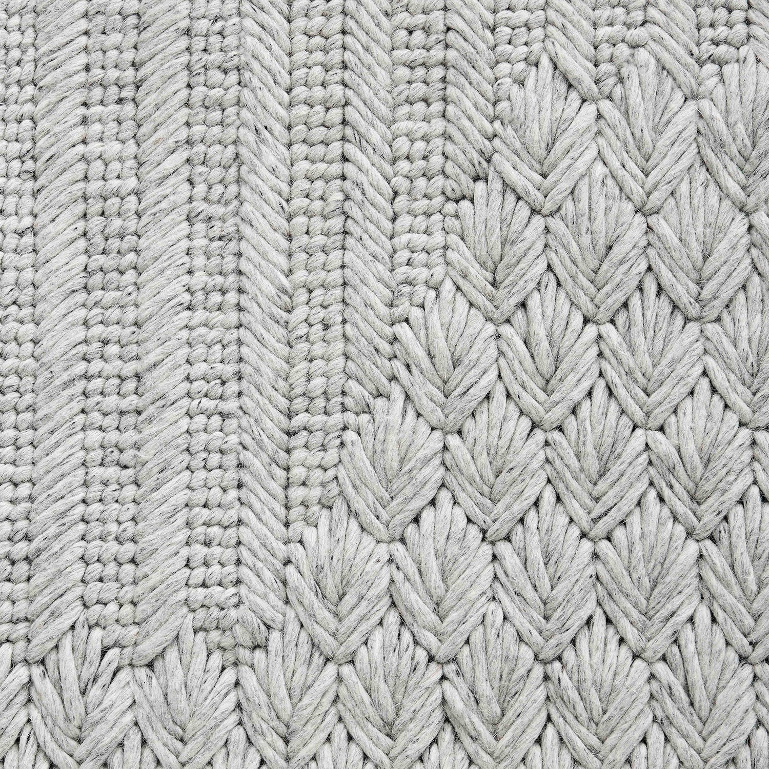 Gan Chaddar designer rug in grey detail shot