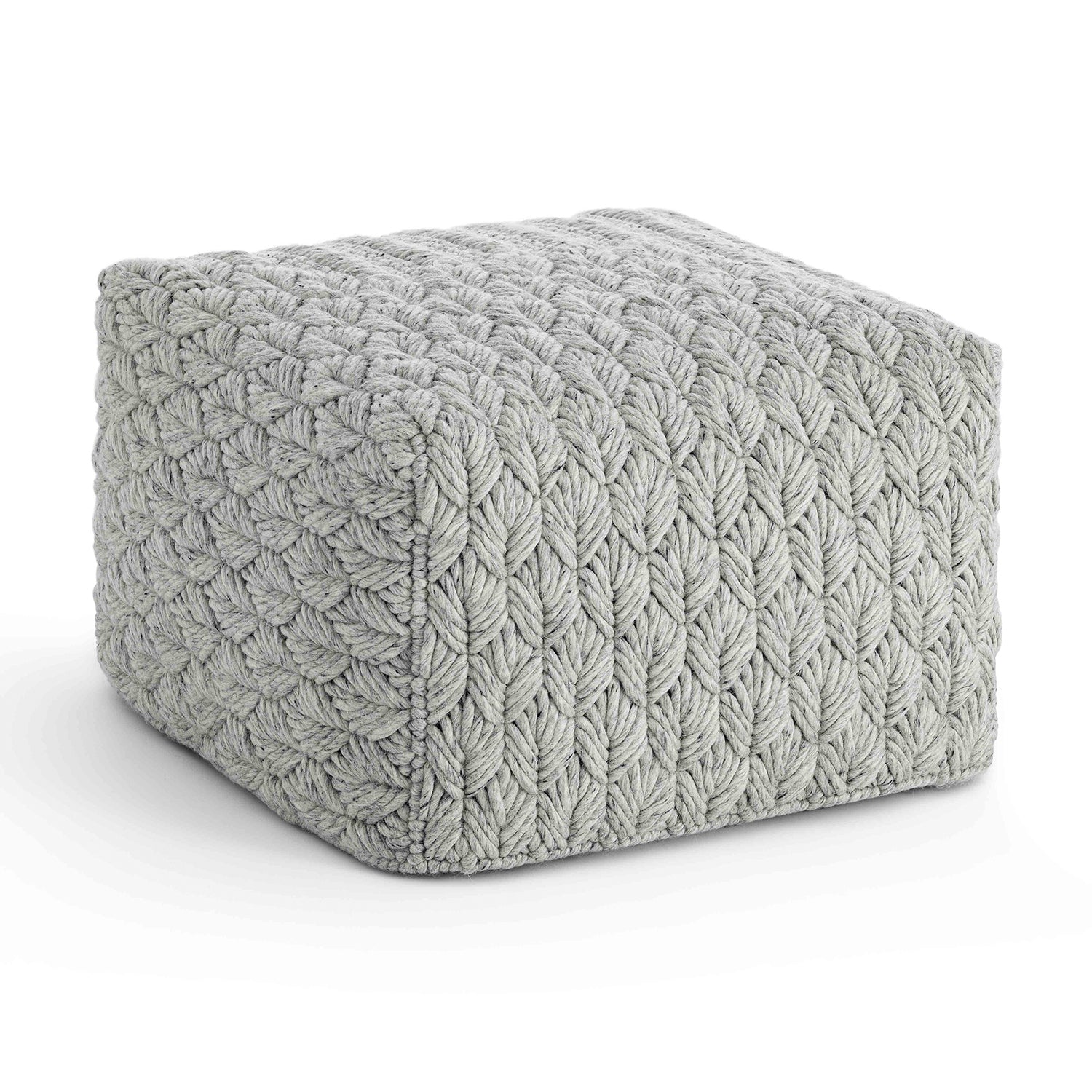 Gan Chaddar designer pouf in grey