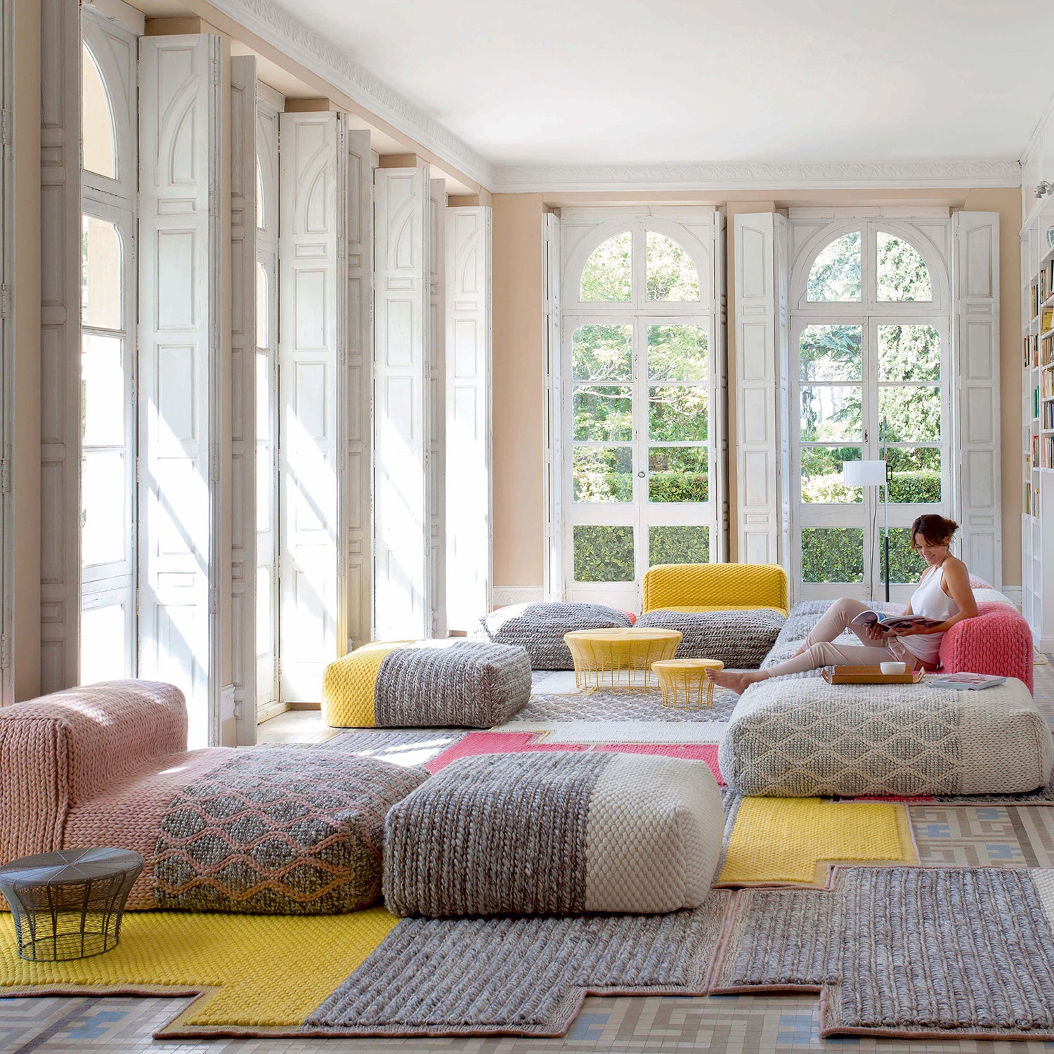 Mangas Space Design Rug in Yellow & Grey with other items from the Mangas Space Collection