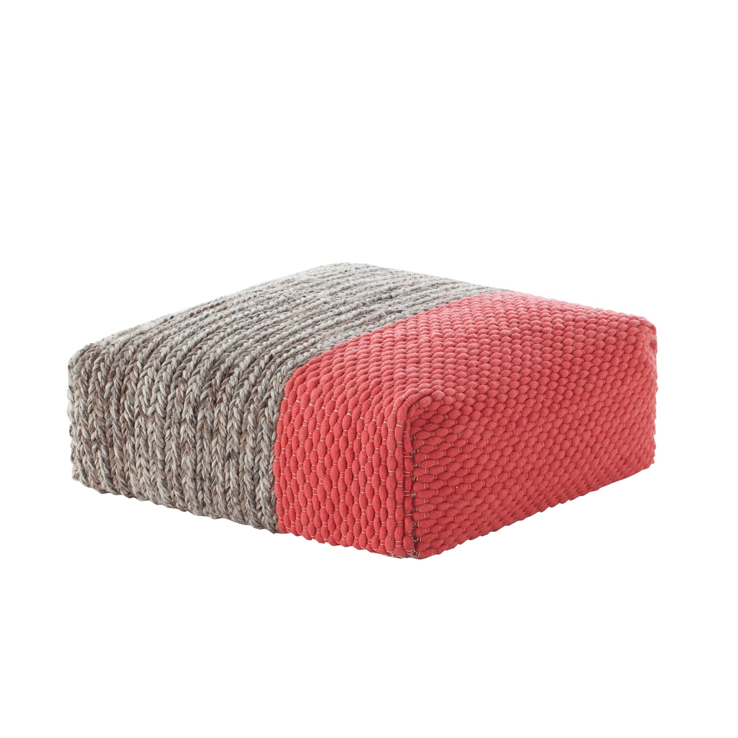 Gan Mangas Space pouf in coral